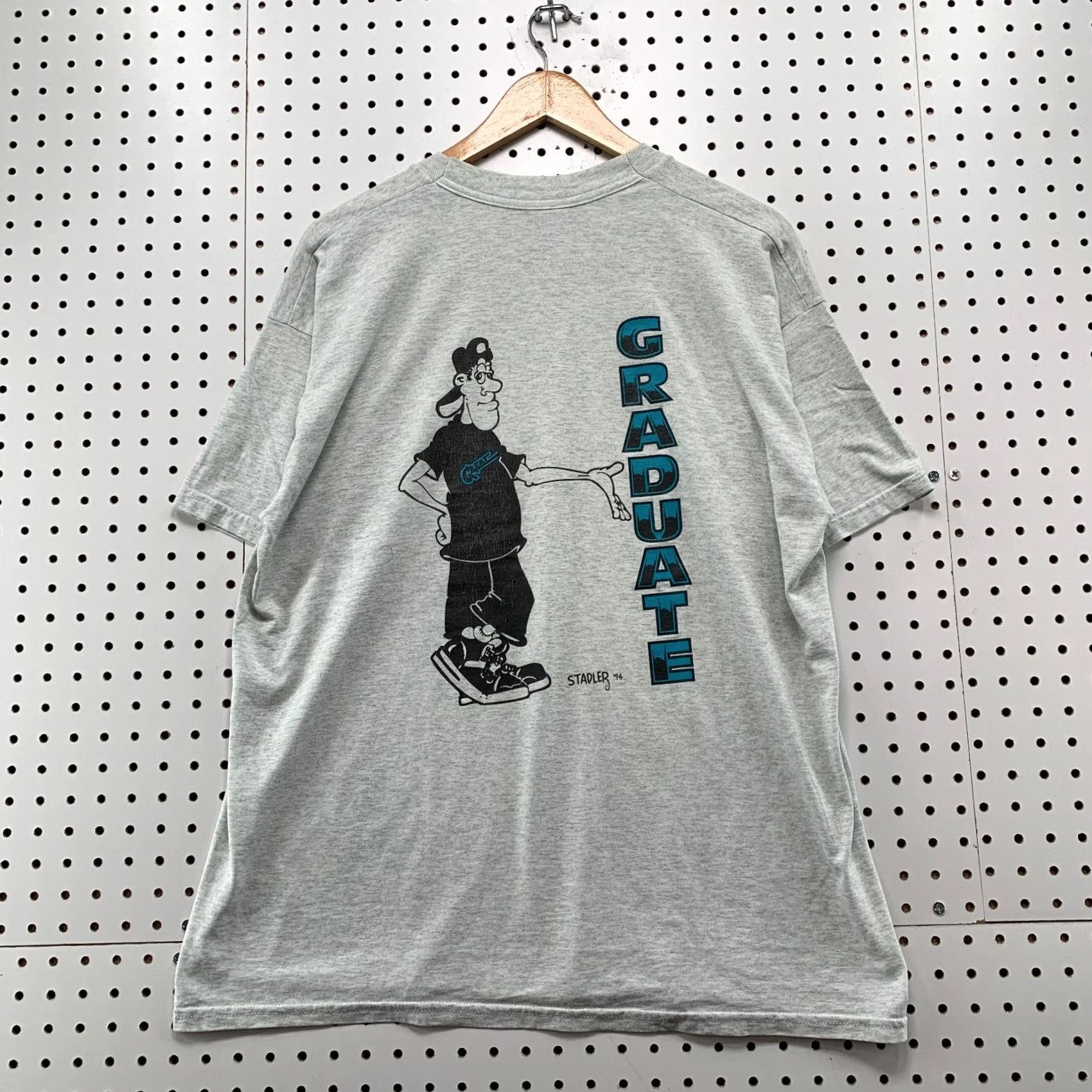 Fruit Of The Loom VINTAGE Fare Graduate Shirt Mens XL Gray GREAT Gang Résistance Shirt Size US XL / EU 56 / 4 - 2 Thumbnail
