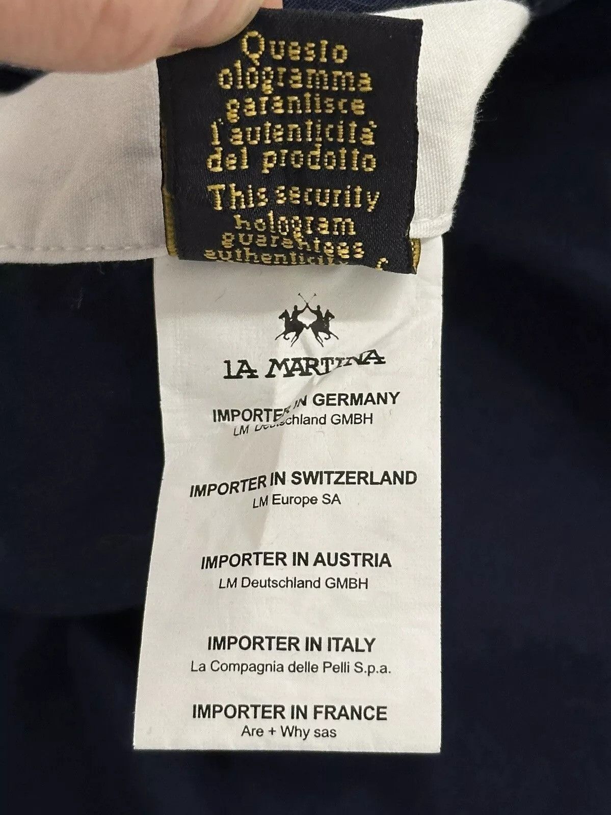 La Martina La Martina x Porsche Mens Shirt Navy Blue size XXXL Size US XXL / EU 58 / 5 - 8 Thumbnail