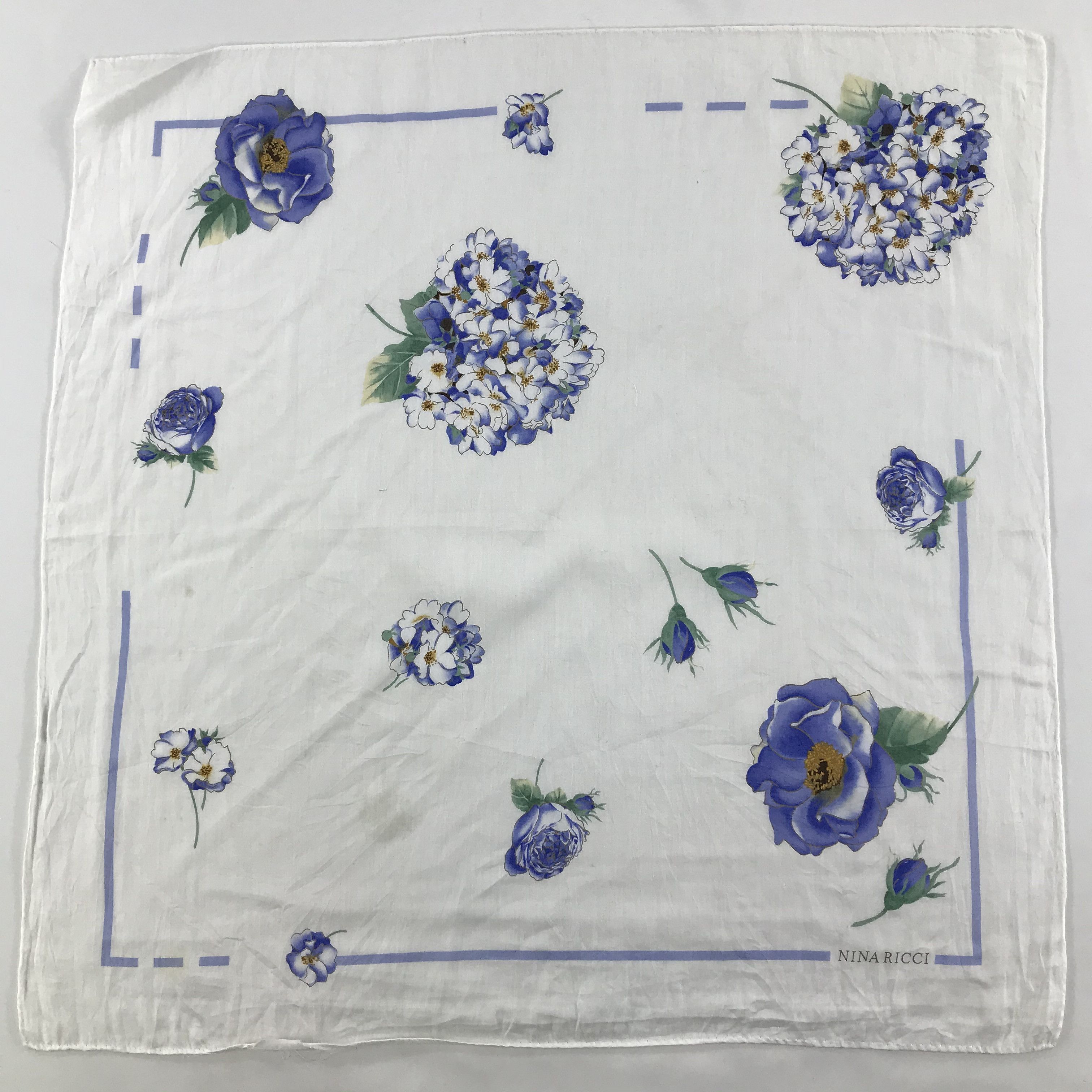 Nina Ricci × Vintage Kenzo Bandana / Handkerchief / Neckerchief - S1197 Size ONE SIZE - 1 Thumbnail