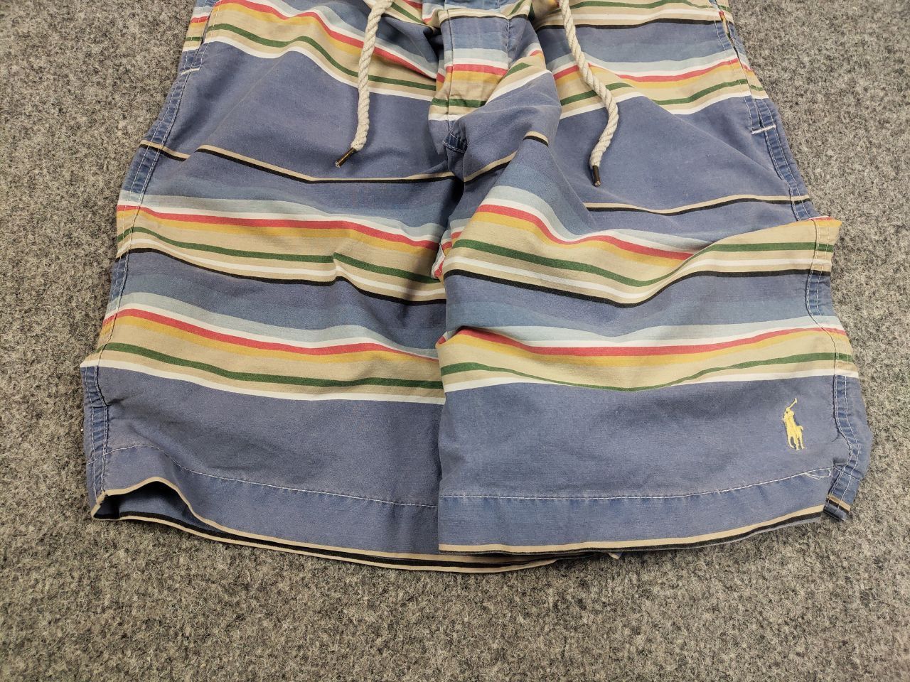 Polo Ralph Lauren Vintage 90's Polo Ralph Lauren Canvas Blue Striped Shorts Size US 36 / EU 52 - 8 Thumbnail