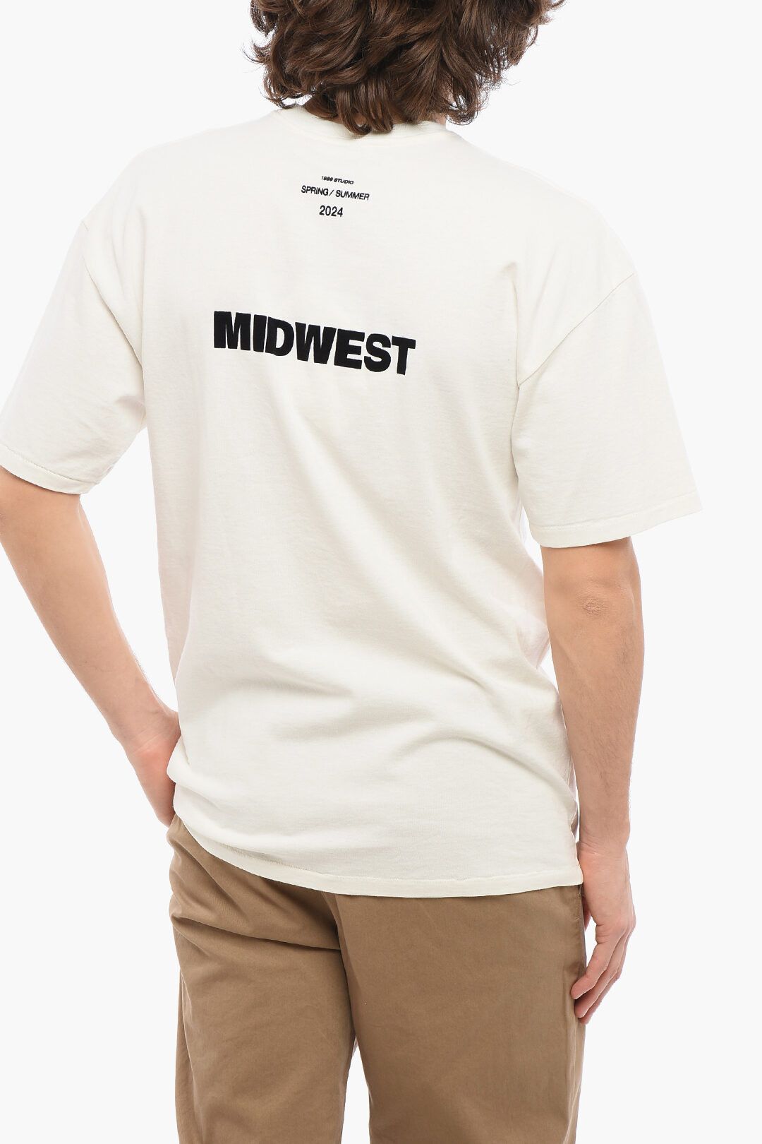1989 STUDIO og1mm0725 Midwest Crewneck T-Shirt in White Size US XS / EU 42 / 0 - 2 Thumbnail