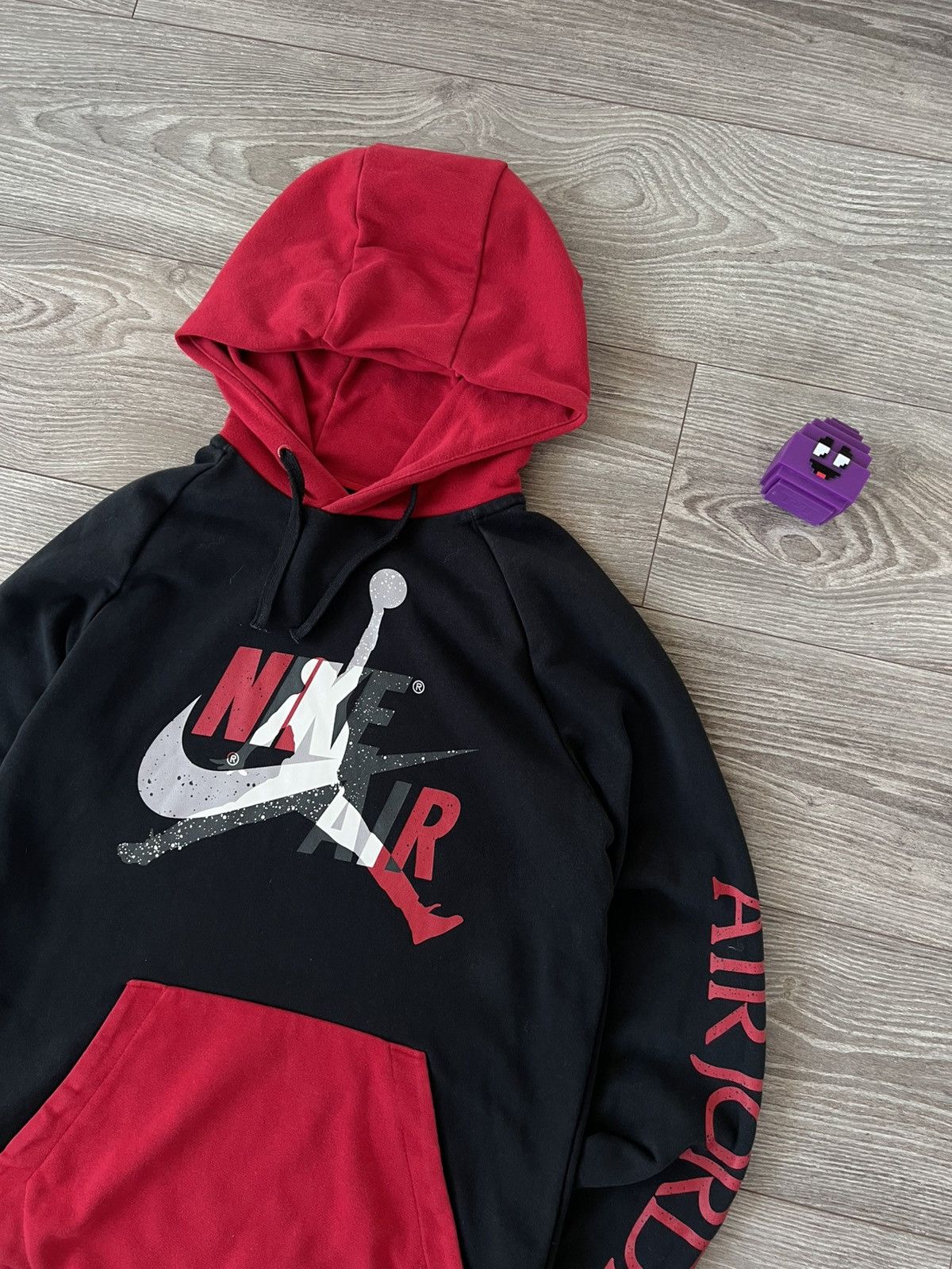 Jordan Brand Nike Air Jordan Jumpman Big Logo Red/Black Drill Y2k Hoodie Size US M / EU 48-50 / 2 - 6 Thumbnail