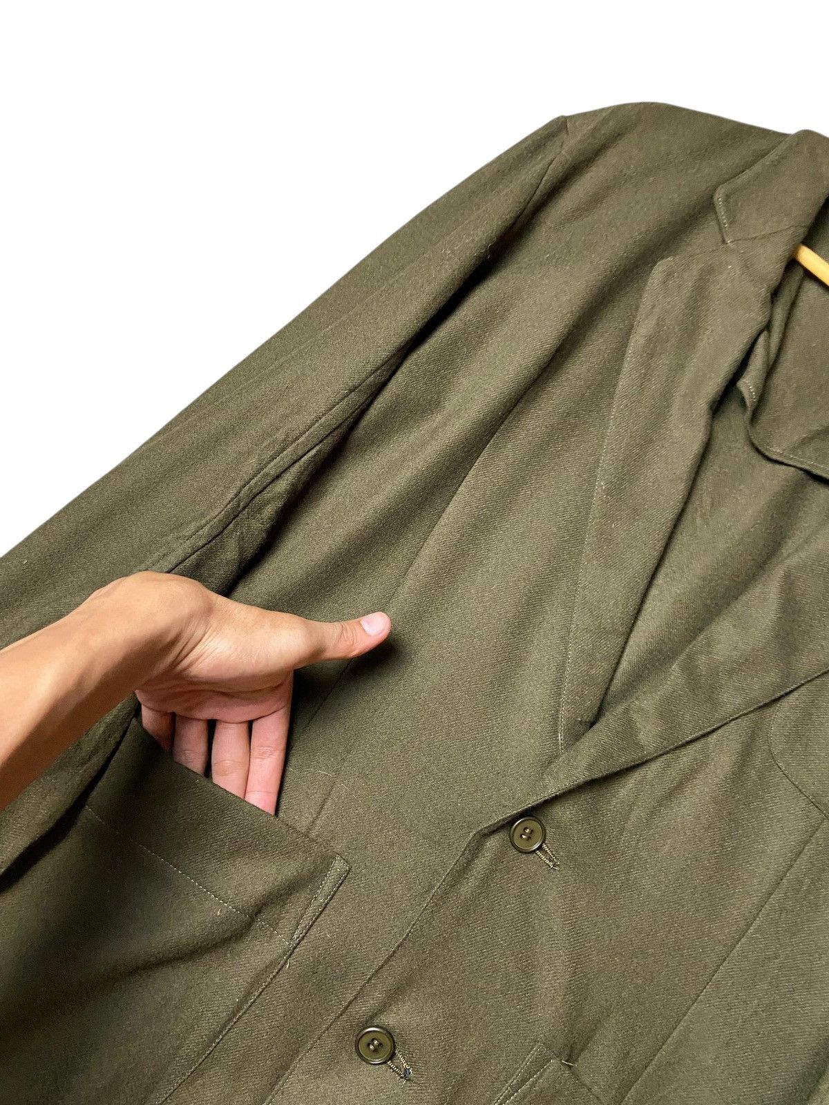 Yohji Yamamoto Y’s x Yohji Yamamoto Trashed Wool Coat (126) Size US S / EU 44-46 / 1 - 4 Thumbnail