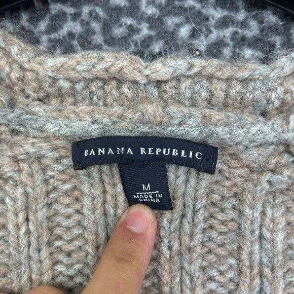 Banana Republic Banana Republic Sweater Women Cable Knit Wool Alpaca M Size M / US 6-8 / IT 42-44 - 5 Thumbnail