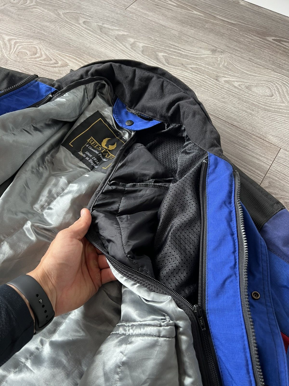 Belstaff Vintage Racing Belstaff 90s 2 in 1 Cordura Big Logo Jacket Size US L / EU 52-54 / 3 - 22 Thumbnail