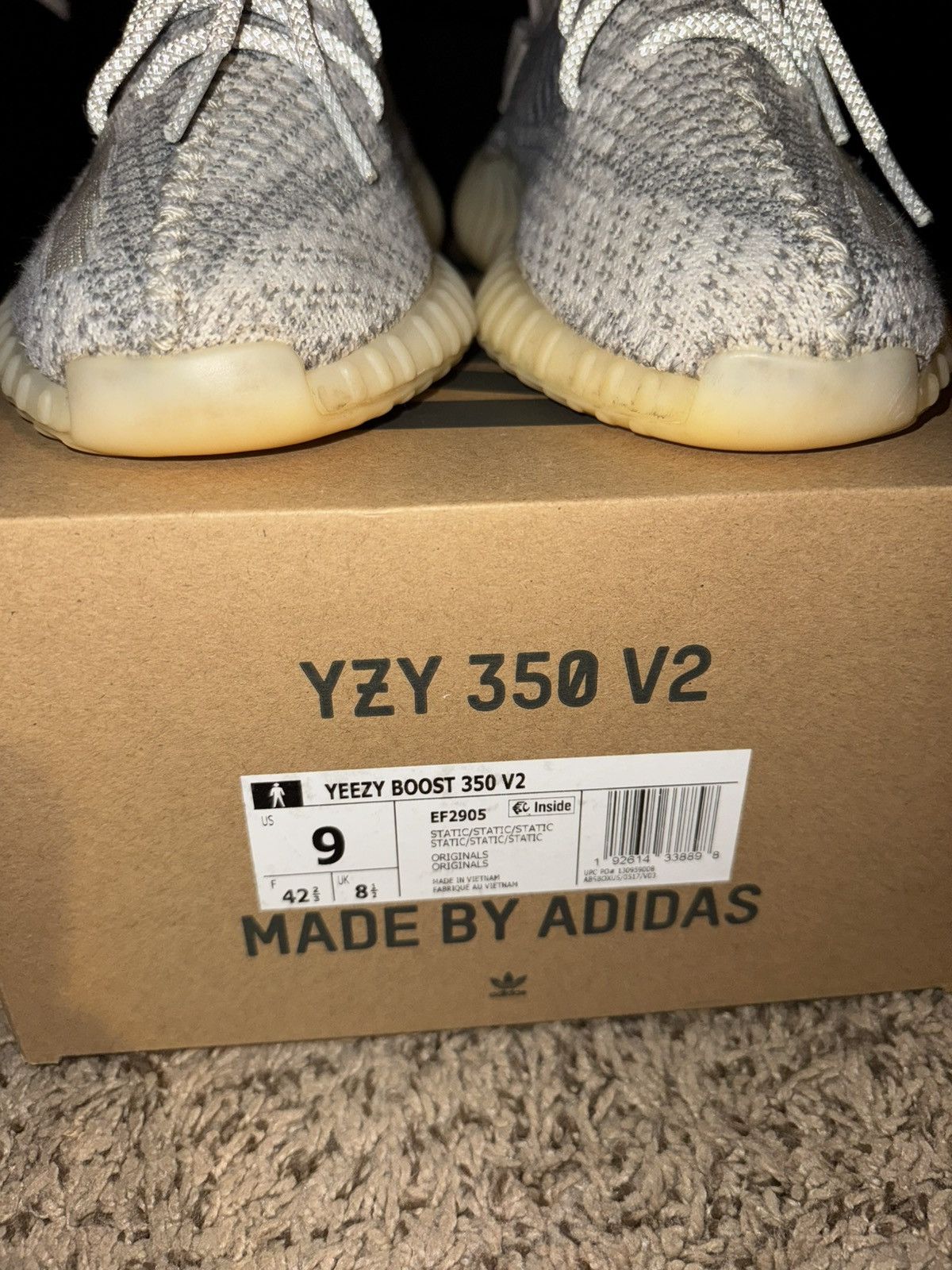 Adidas × Yeezy Adidas Yeezy Boost 350 V2 “Static” Size US 9 / EU 42 - 6 Thumbnail