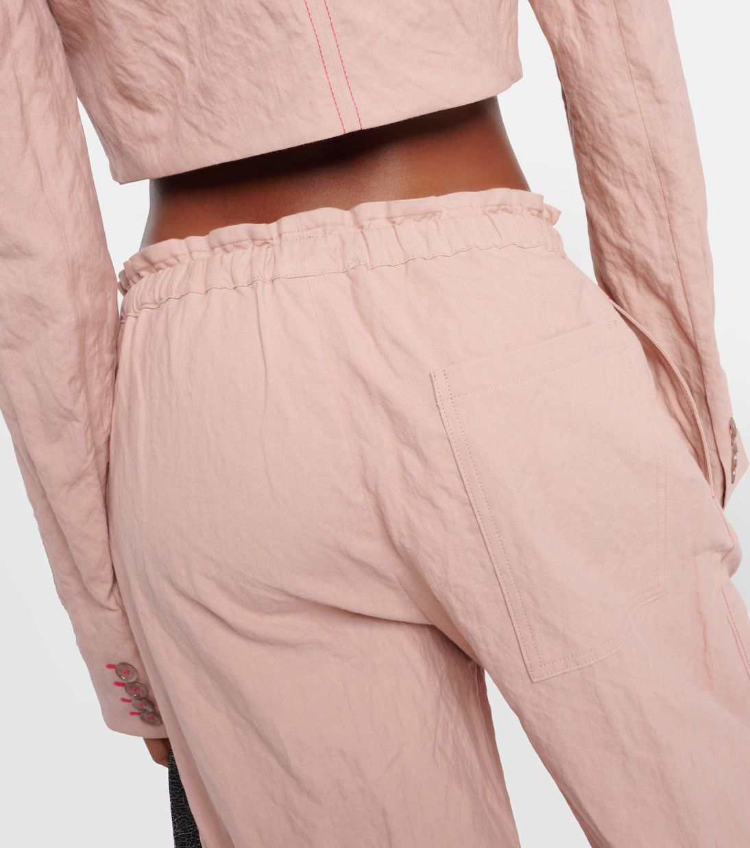 Acne Studios o1y0725 Sweatpant in Light Pink Size 27" / US 4 / IT 40 - 4 Thumbnail