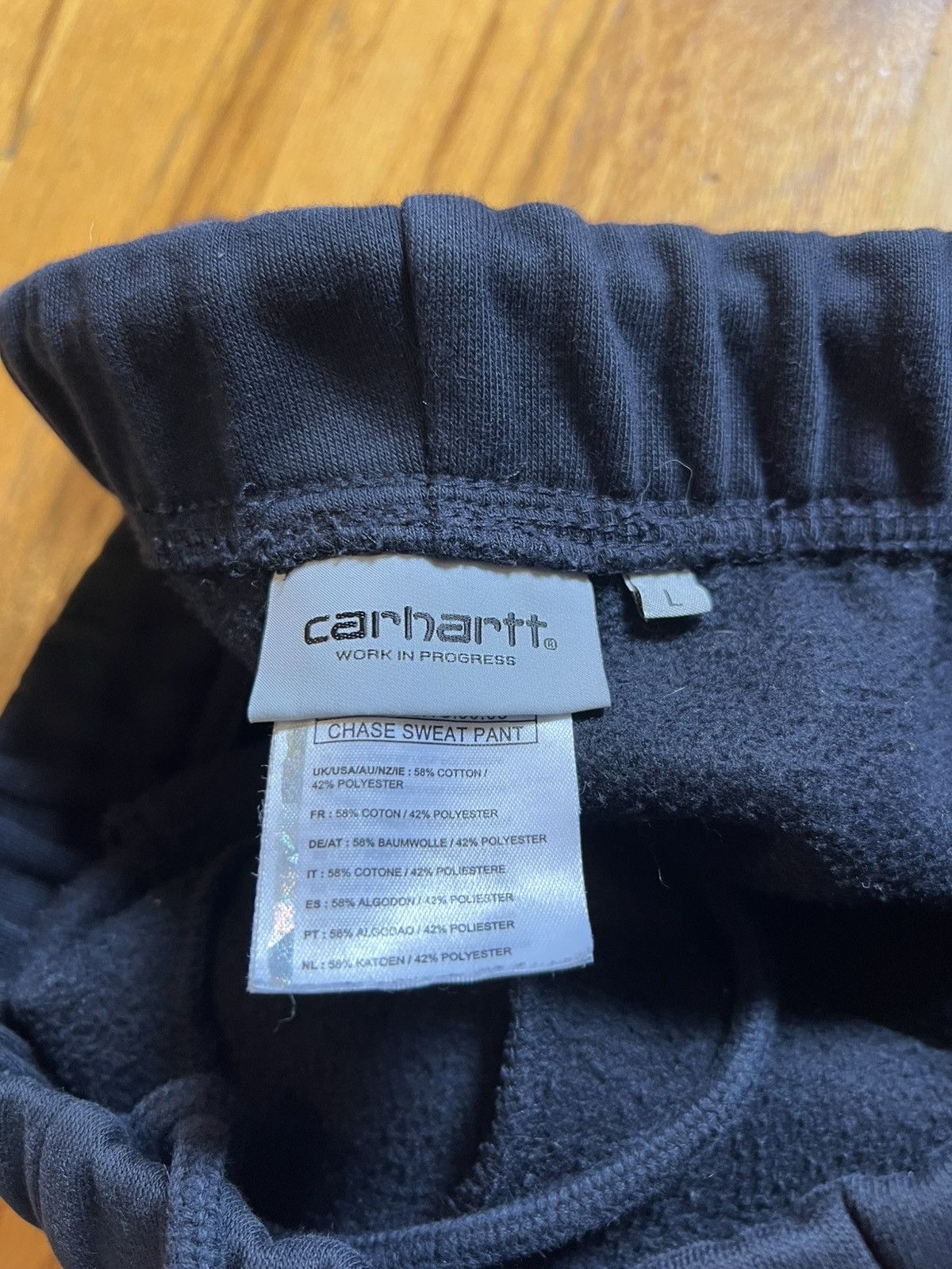 Carhartt NAVY CHASE SWEATPANT Size US 34 / EU 50 - 3 Thumbnail