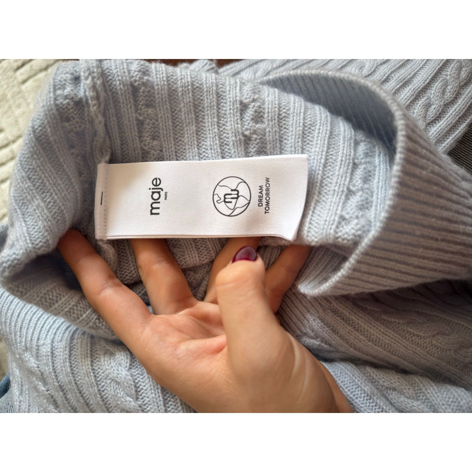 Maje Maje Baby Blue Cardigan NWT Size XS / US 0-2 / IT 36-38 - 7 Thumbnail