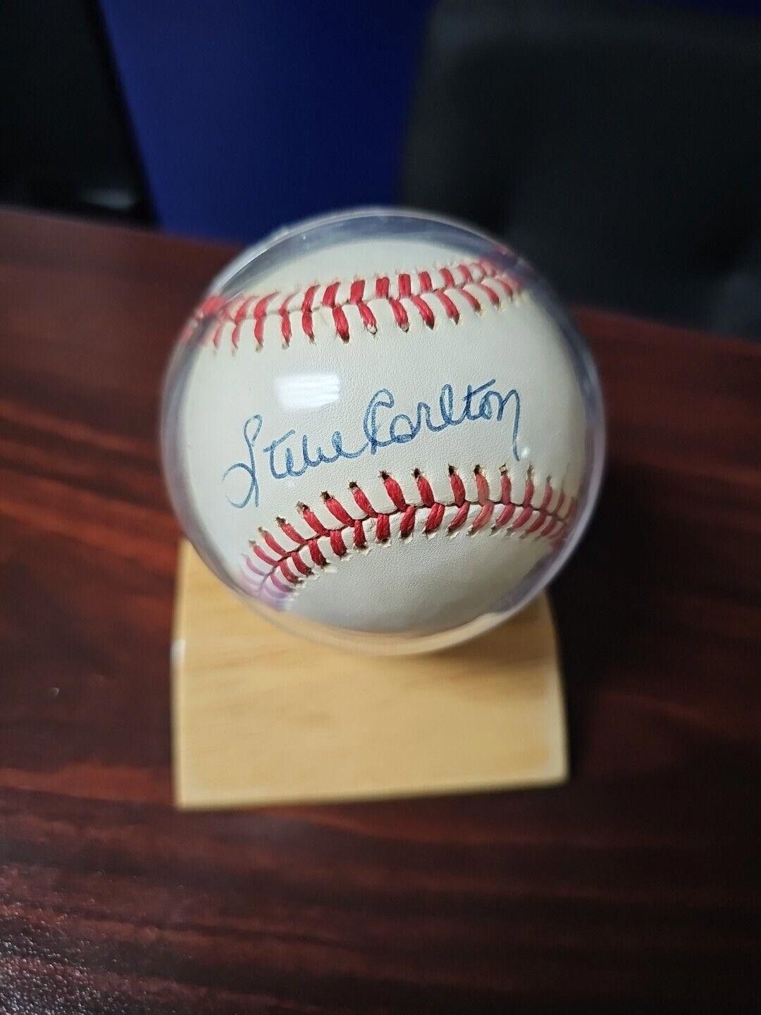 Steve Carlton Signed Official National League Baseball
