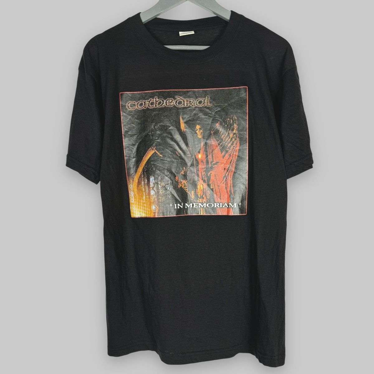 Band Tees Vintage 1999 Cathedral In Memoriam Album Euro T Shirt Size US XL / EU 56 / 4 - 1 Thumbnail