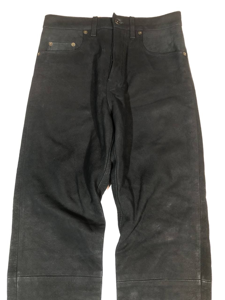 Vintage Enjoy Vintage Rare Moto Biker Leather Pants Size US 29 - 3 Thumbnail