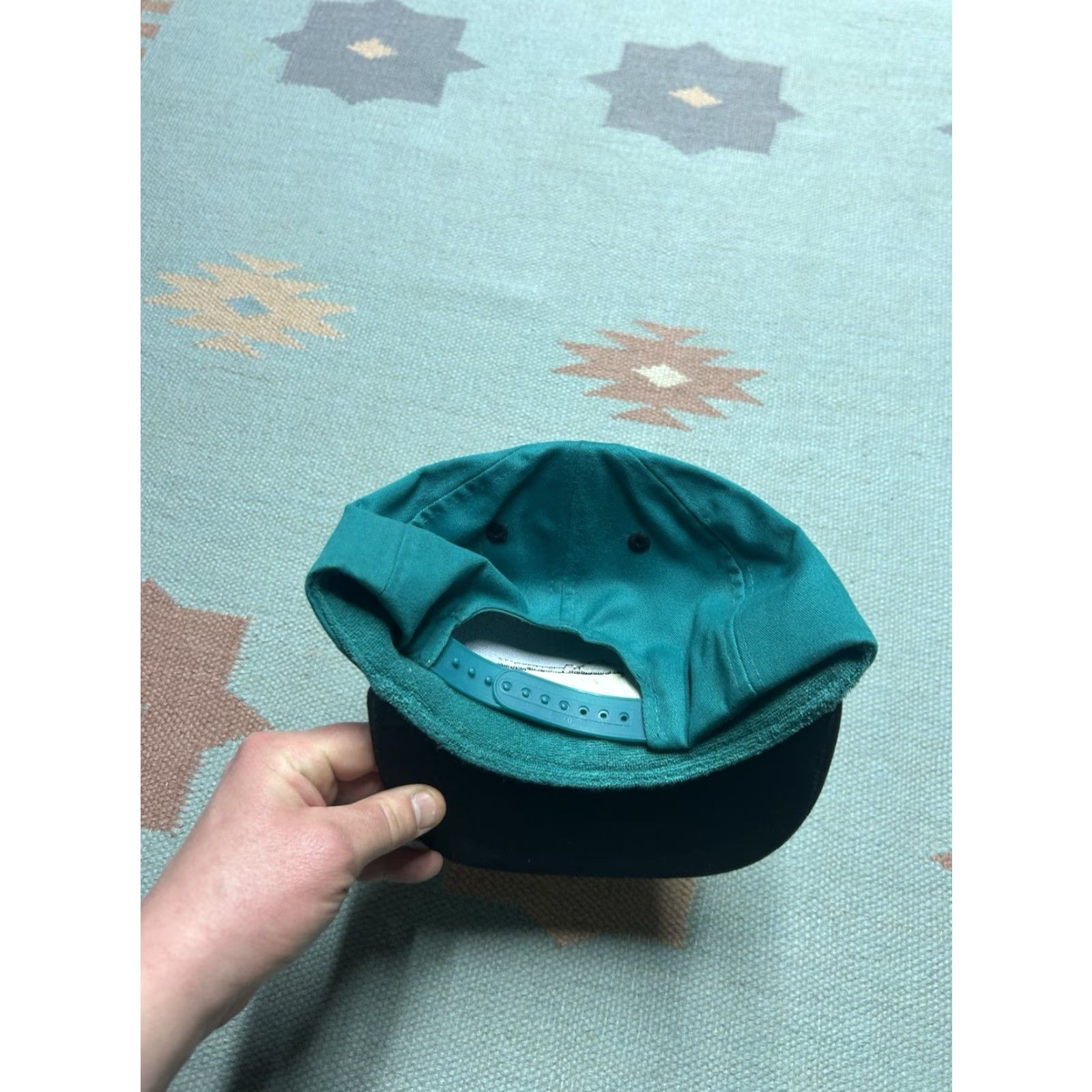 Altea VINTAGE SnapBack Hat Huron Michigan teal turquoise Adjustable Men Size ONE SIZE - 4 Thumbnail