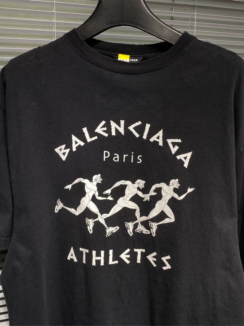 Balenciaga Balenciaga Marathon monogrammed logo short sleeves 2503-Nex Size US XS / EU 42 / 0 - 5 Thumbnail
