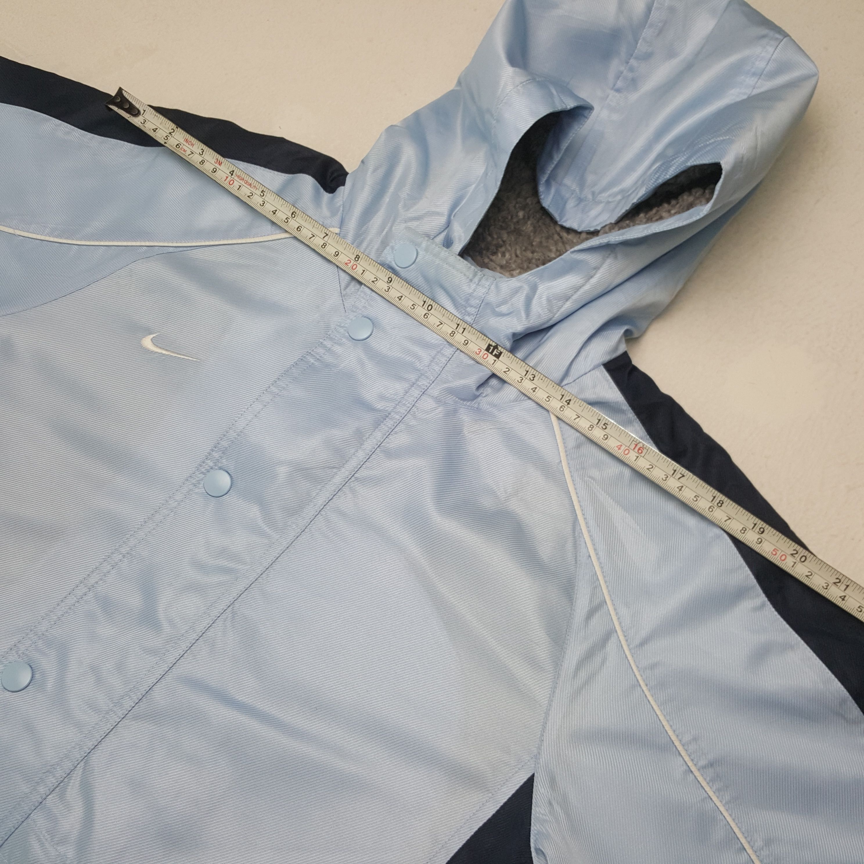Nike × Vintage Vintage Nike American Big Swoosh Long Jacket C281N8 Size US M / EU 48-50 / 2 - 6 Thumbnail