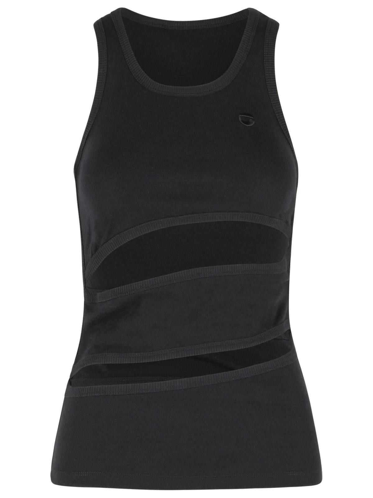 Coperni COPERNI 'Spirale' Black Cotton Tank Top Size S / US 4 / IT 40 - 1 Thumbnail
