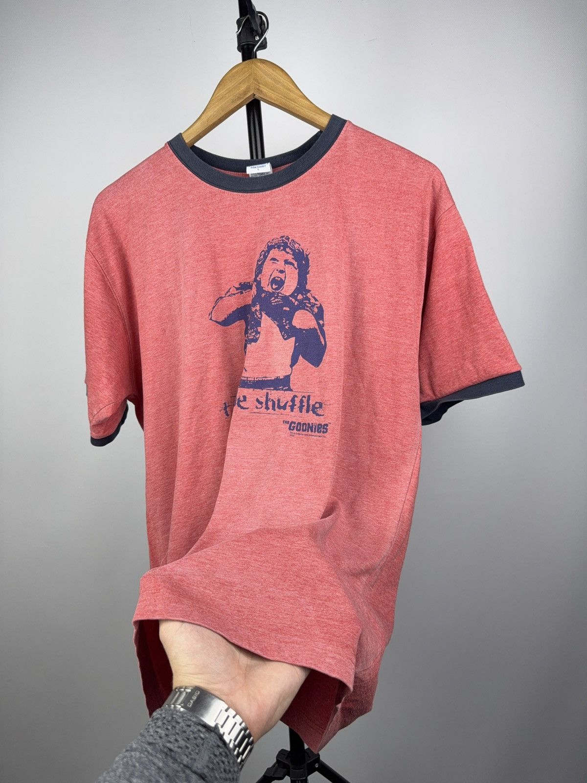 Warner Bros Retro Vintage The Goonies Truffle Shuffle Ringer Tee 2000s Size US L / EU 52-54 / 3 - 6 Thumbnail
