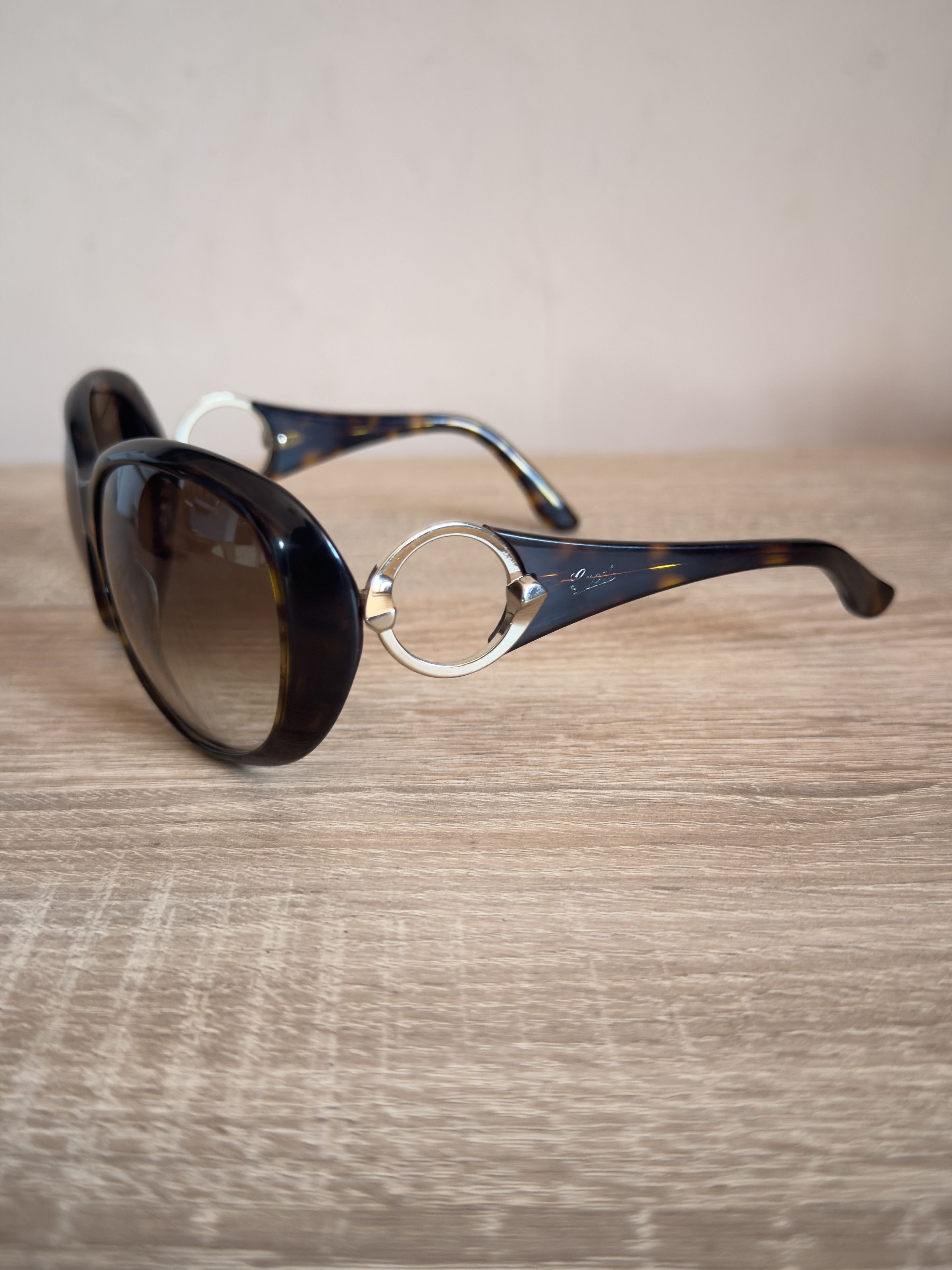 Gucci Sunglasses interlocking gucci vintage tortoise women Size ONE SIZE - 3 Thumbnail