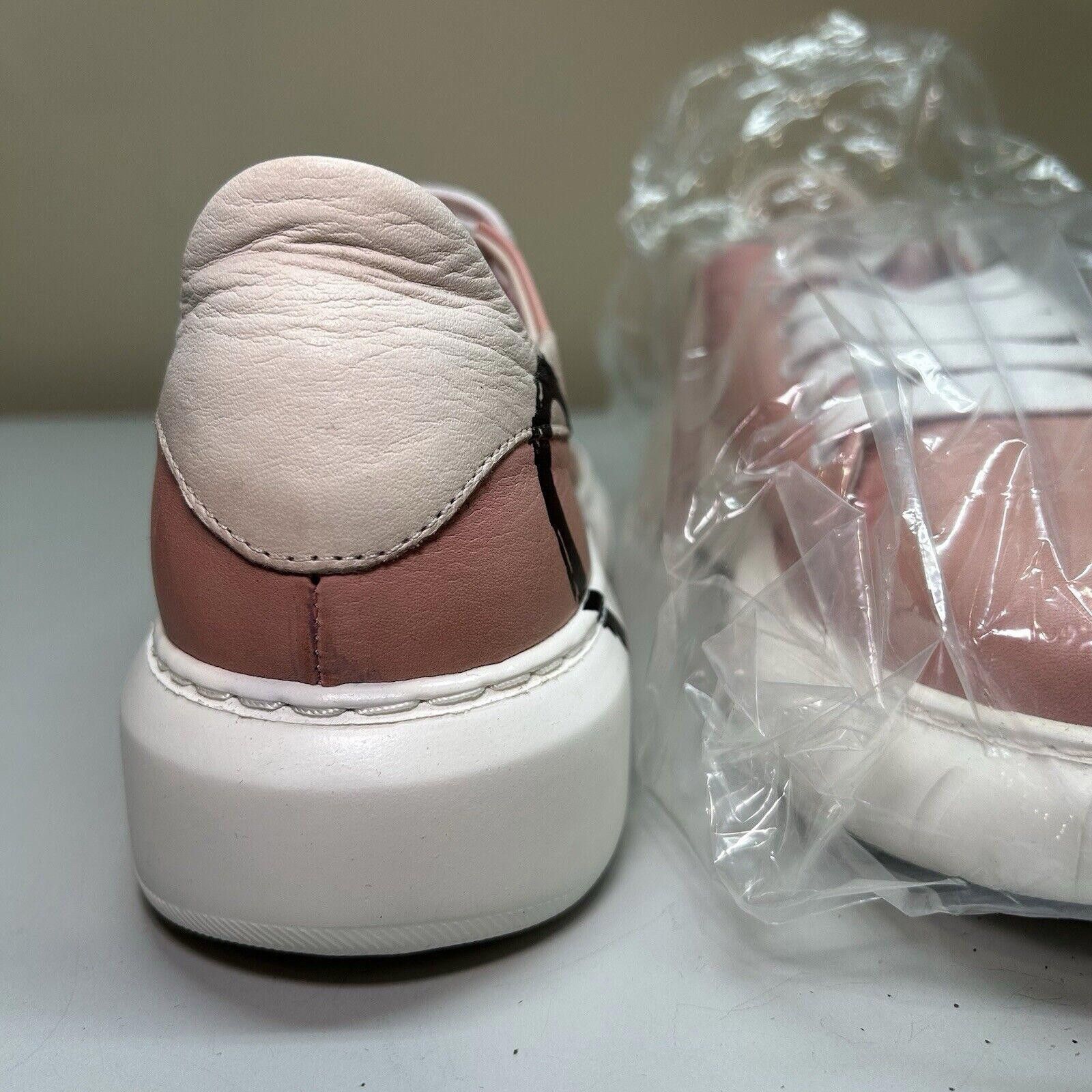 Designer Bueno PINK Women's Leather Sneakers US 8 EU 39 Low Top Heart Size US 8 / IT 38 - 5 Thumbnail