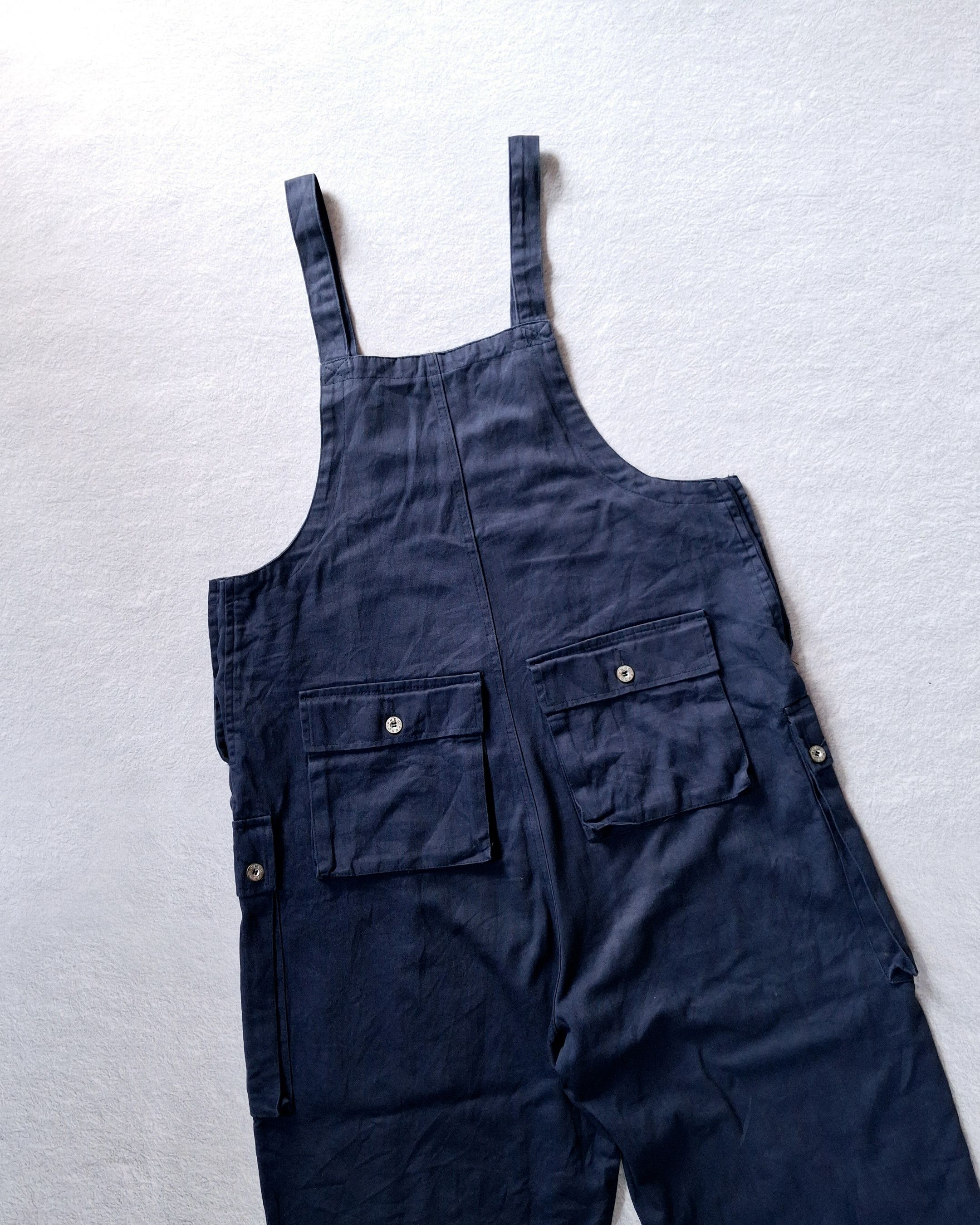 Japanese Brand PMGO HERRINGBONE TWILL HBT NAVY OVERALL Size US 43 - 12 Thumbnail