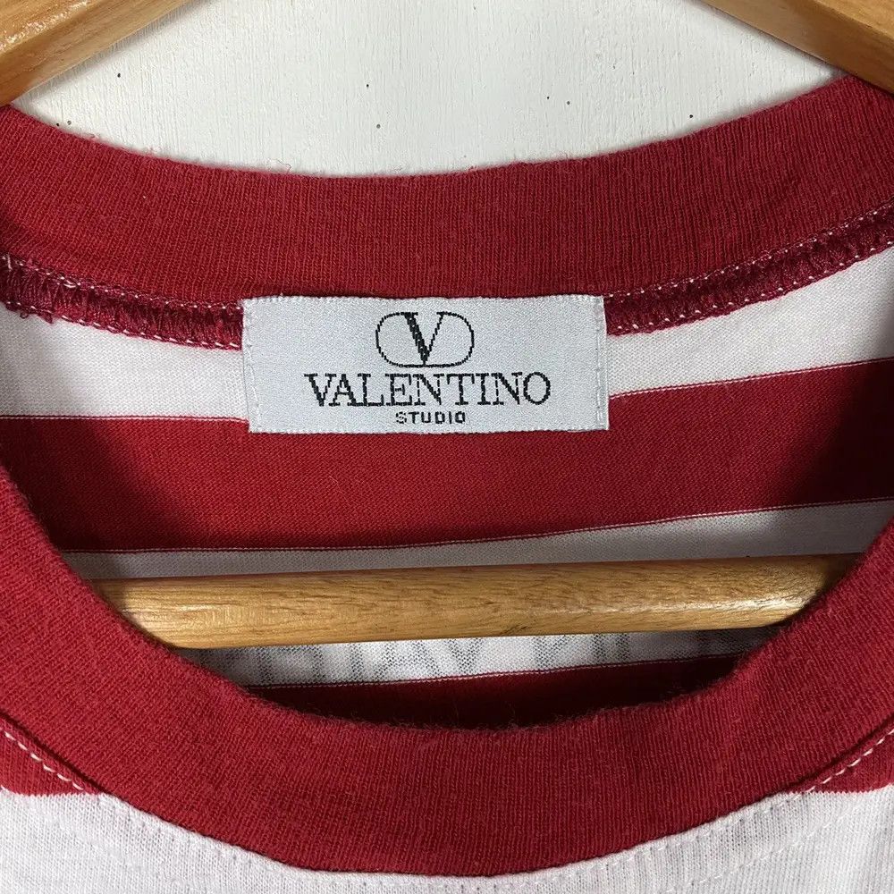 Valentino VINTAGE 90's VALENTINO STUDIO STRIPED TEE Size US L / EU 52-54 / 3 - 10 Thumbnail