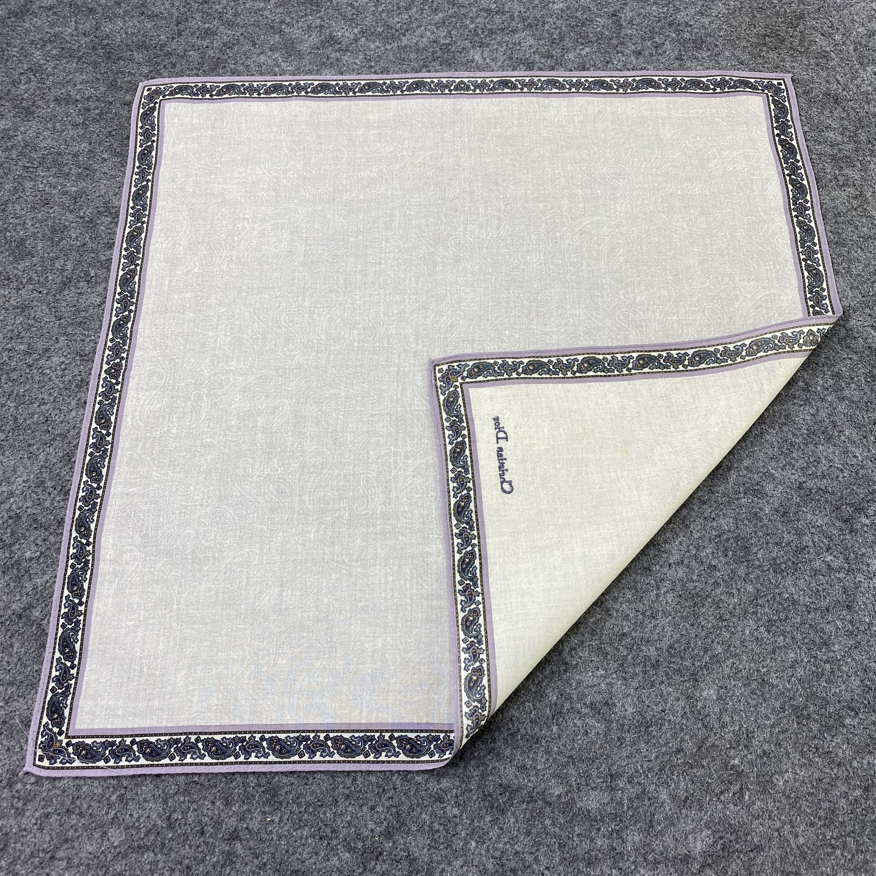 Vintage Christian Dior Handkerchief / Bandana / Neckerchief-B2209 Size ONE SIZE - 5 Thumbnail