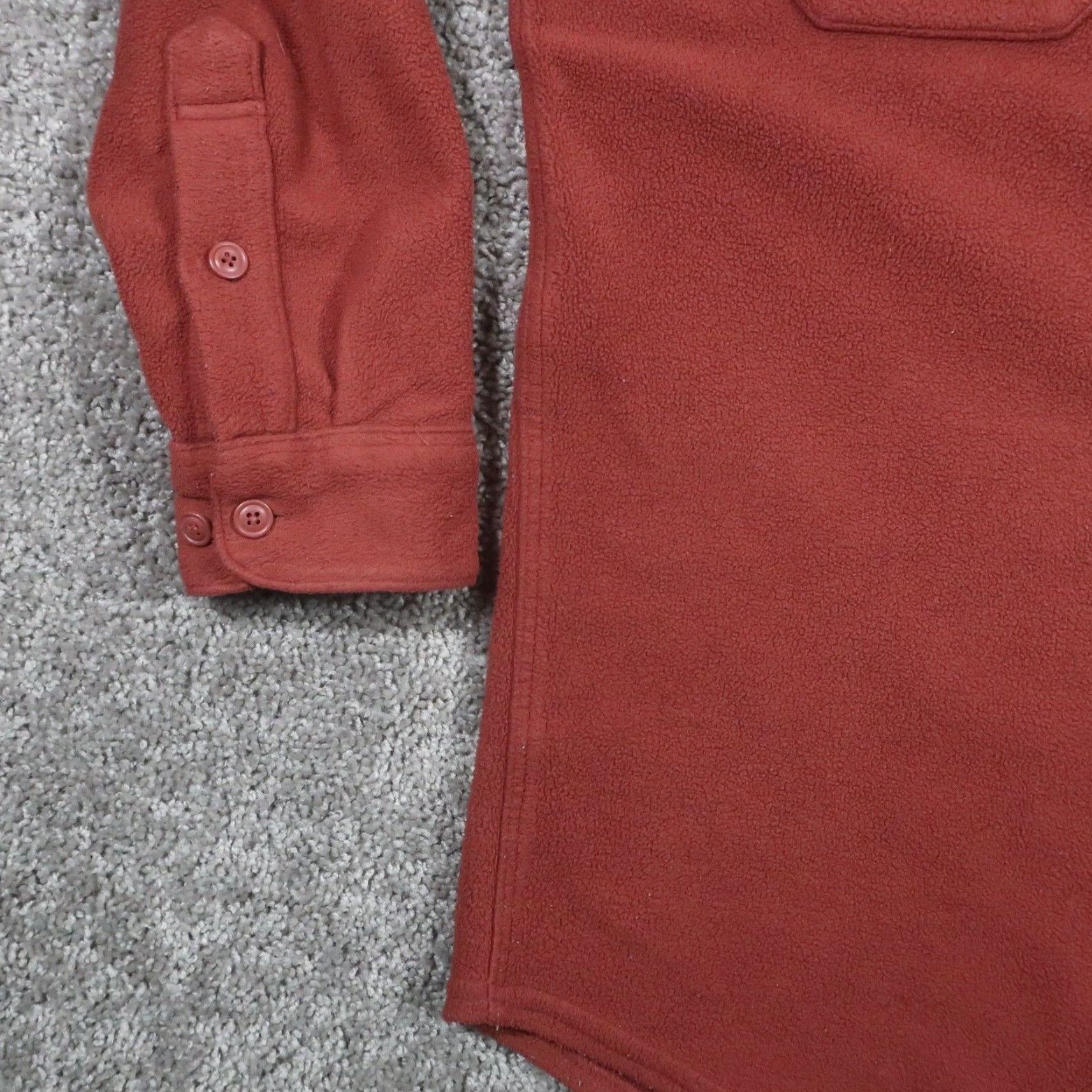 Vintage L.L. Bean Jacket Mens L Button Up Fleece Jacket Oversized Long Red Size US L / EU 52-54 / 3 - 5 Thumbnail