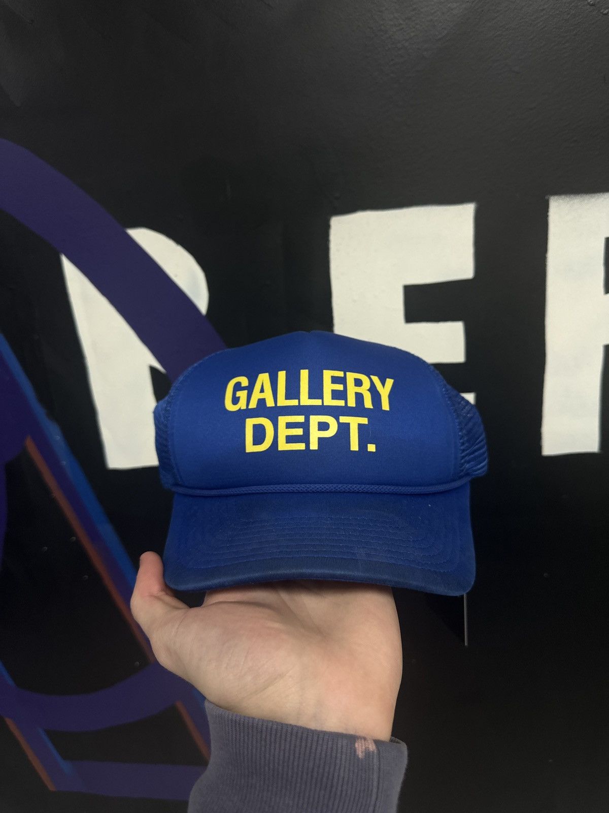 Gallery Dept. Gallery Dept Cap Hat Blue Royal Yellow Size ONE SIZE - 1 Thumbnail