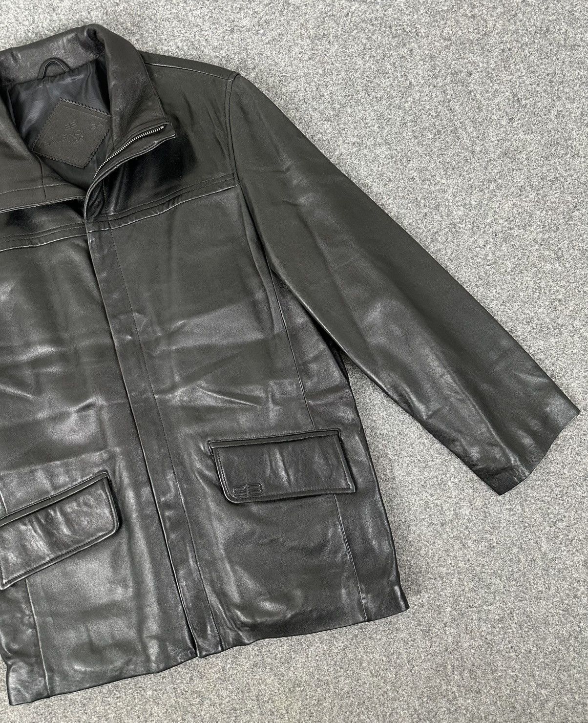 Balenciaga Balenciaga - Nicolas Ghesquiere 1997 Zip-Up Leather Jacket Size US M / EU 48-50 / 2 - 4 Thumbnail
