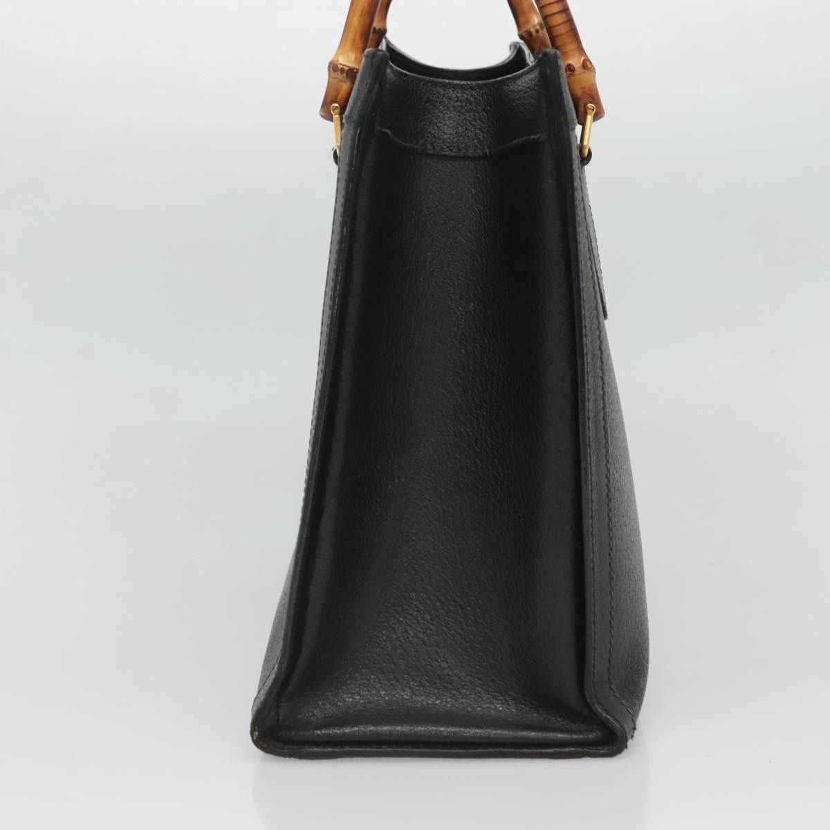 Gucci GUCCI Bamboo Hand Bag Leather Black Gold 002 2853 0260 0 Size ONE SIZE - 4 Thumbnail