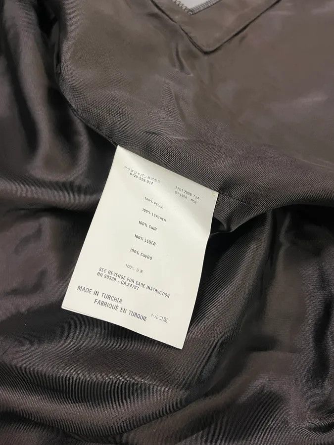 Prada AW2009 Prada Brown Leather Bomber Jacket Size US M / EU 48-50 / 2 - 12 Thumbnail