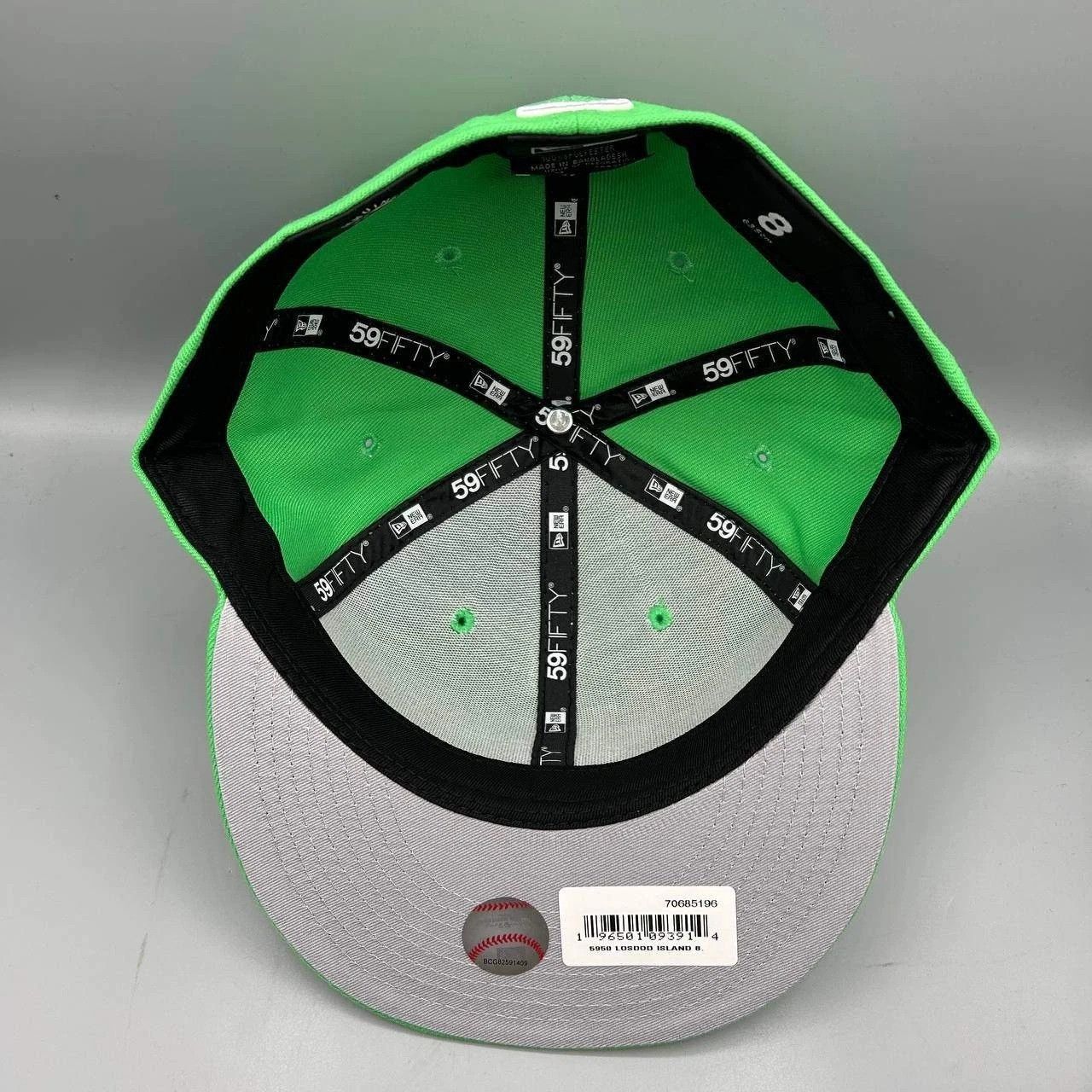 New Era Los Angeles LA Dodgers Hat Men 8 Green MLB Fitted Cap New Size ONE SIZE - 2 Thumbnail