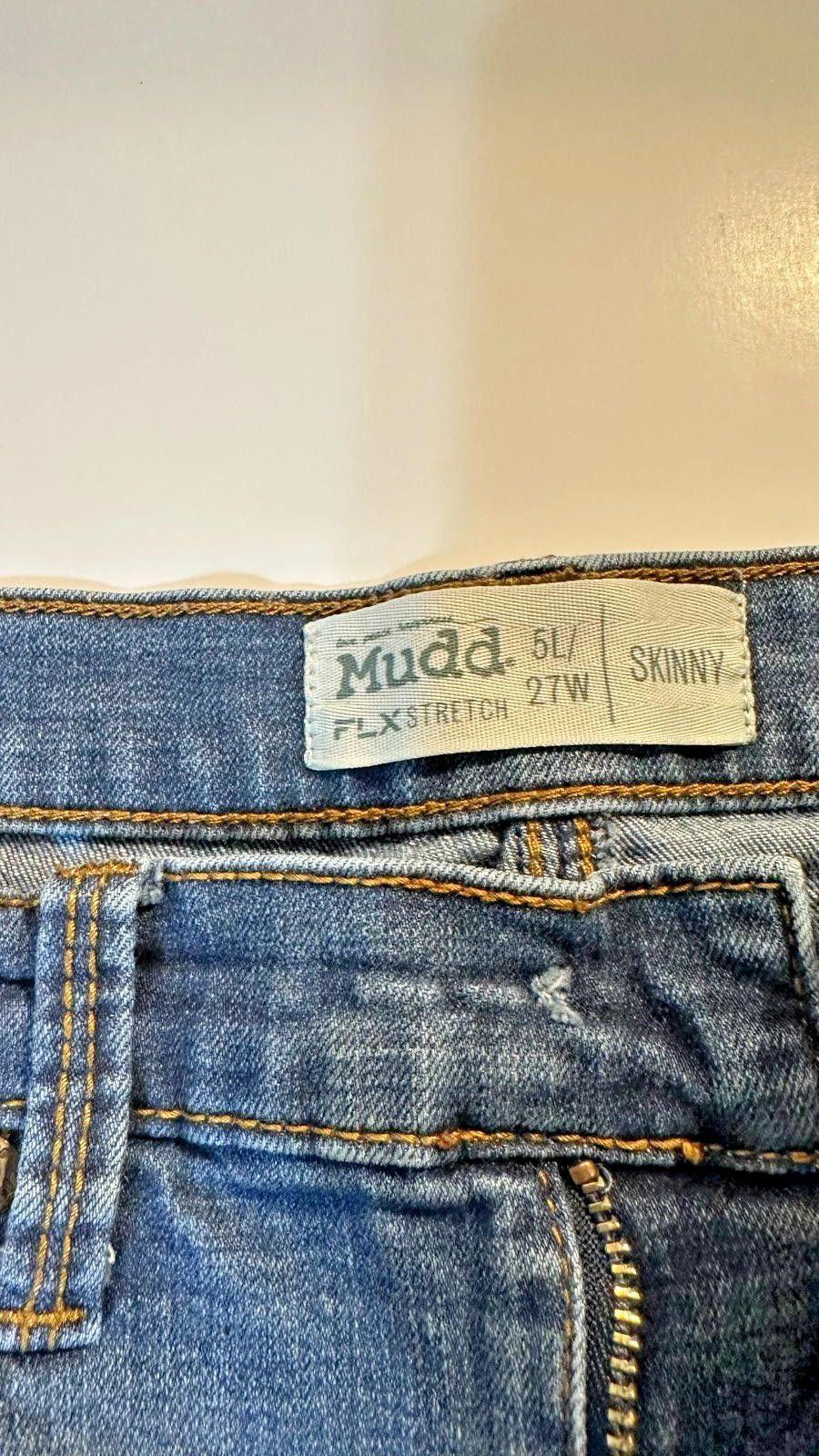 Steve Madden Mudd Women Skinny Jeans Size 5L/27W Flex Stretch distressed Size 30" / US 8 / IT 44 - 2 Thumbnail