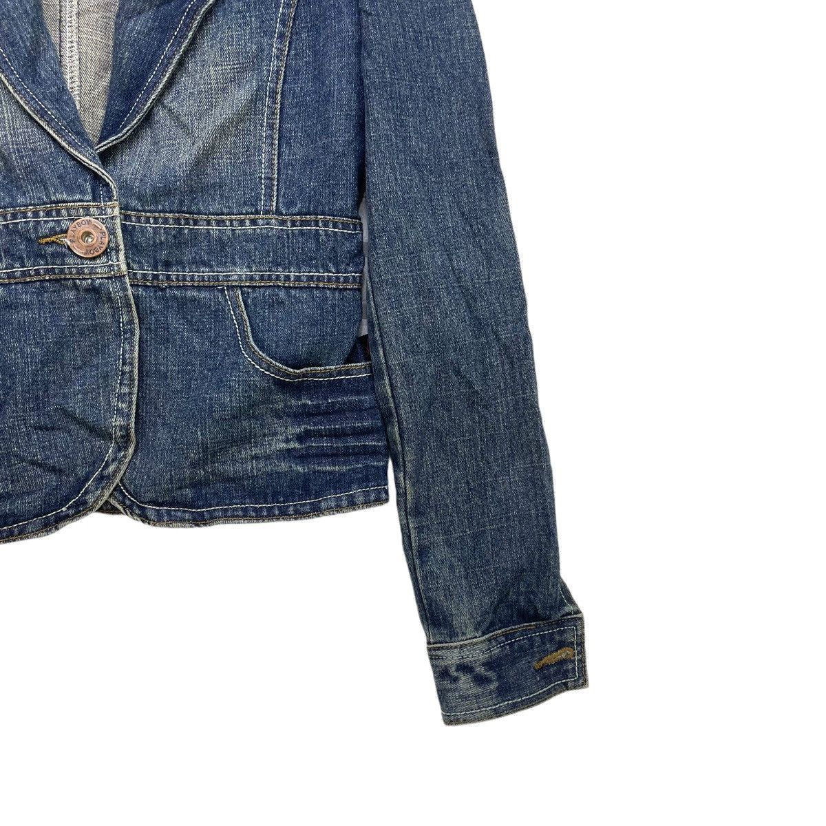 Playboy × Vintage Awesome Play Boy Trucker Denim Jacket Single Button Size M / US 6-8 / IT 42-44 - 6 Thumbnail