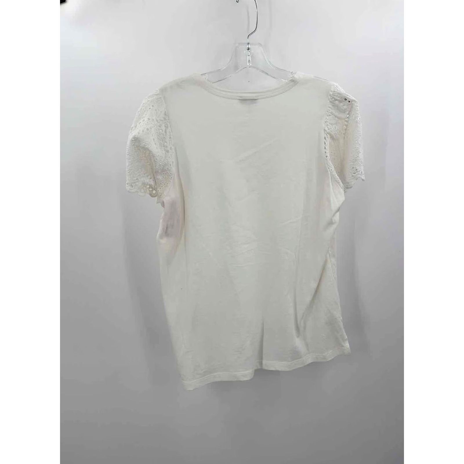 Vintage Ella Moss White Blouse XL Plus Size - Pre-Owned Size XL / US 12-14 / IT 48-50 - 2 Thumbnail