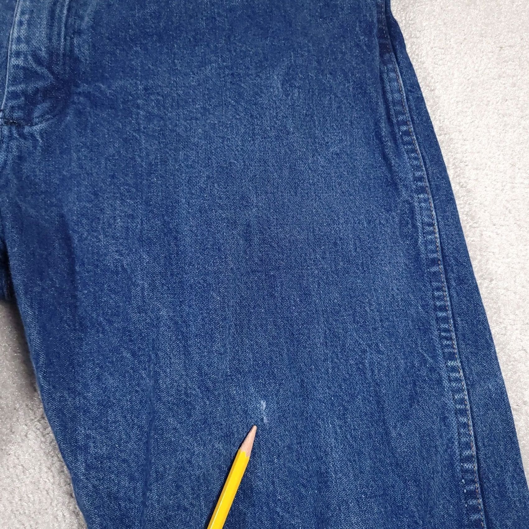 Wrangler VINTAGE Wrangler 13MWZ Original Fit Jeans Mens 36x30 Cowboy Cut Workwear Blue Denim Leather? Size US 36 / EU 52 - 5 Thumbnail