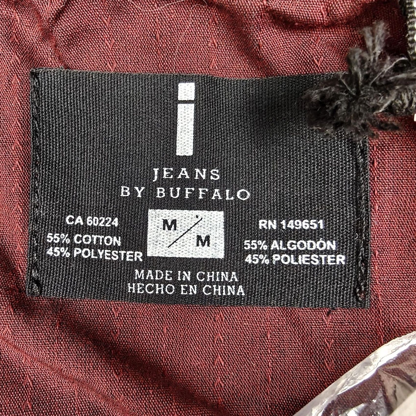 Vintage Jeans By Buffalo Shirt Mens Medium Red Cotton Blend Long Sleeve Button Up Casual Size US M / EU 48-50 / 2 - 5 Thumbnail
