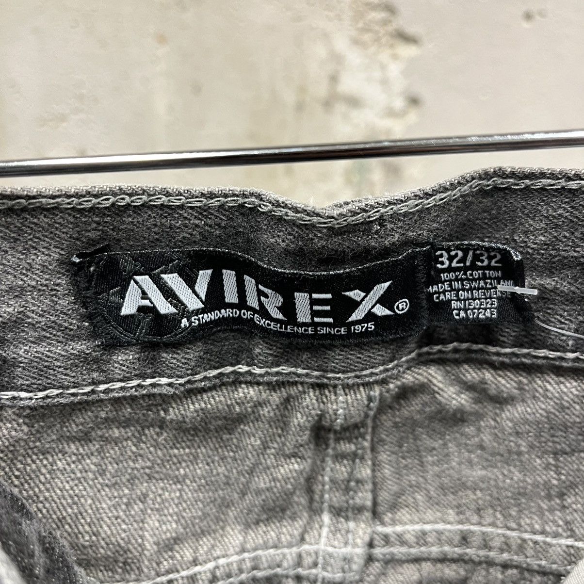 Avirex Avierex Vintage Gray Baggy Skater Fit Jeans 32x32 Y2K 90s Size US 32 / EU 48 - 4 Thumbnail
