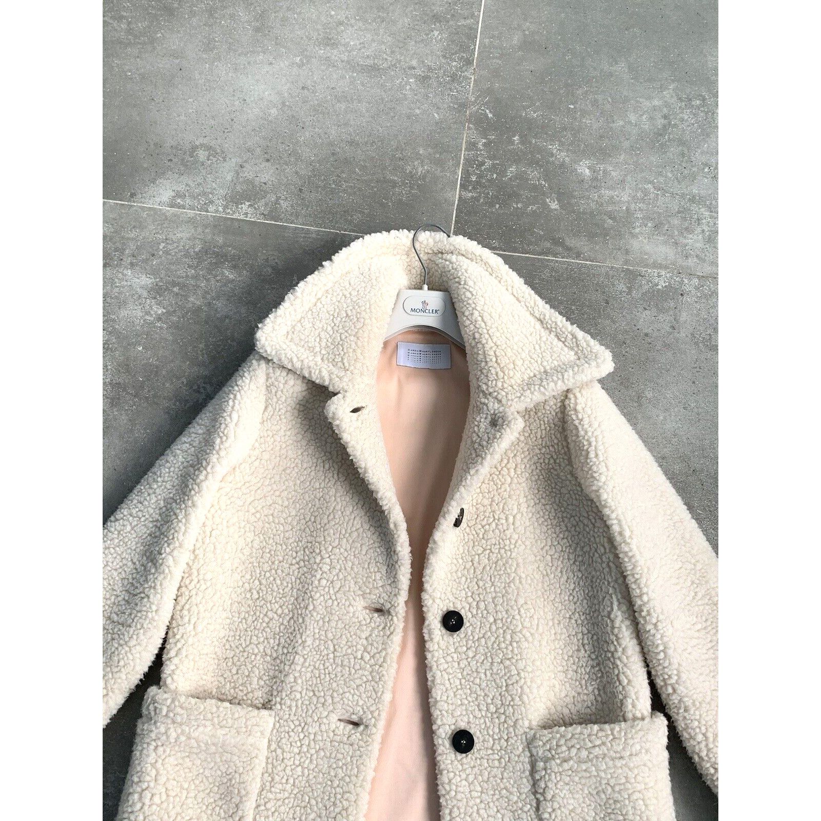 Designer × Harris Wharf London Women's HARRIS WHARF Teddy Trench Coat Jacket IT 40 EU 36 S Size S / US 4 / IT 40 - 15 Thumbnail