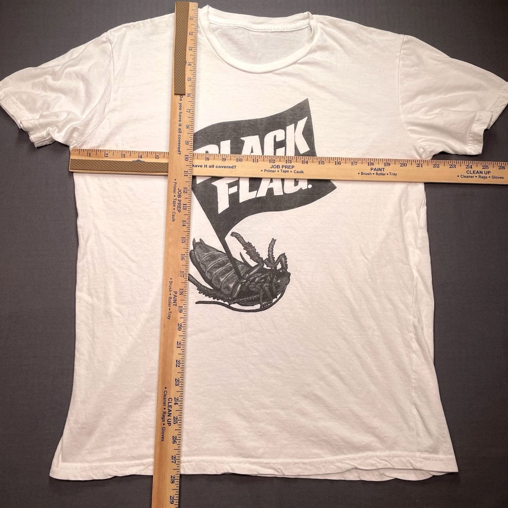 Vintage VINTAGE Black Flag Shirt Men’s L White Cockroach Insect Repellent Insecticide Insect Size US L / EU 52-54 / 3 - 3 Thumbnail