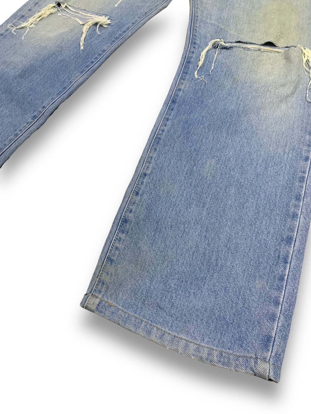 Edwin Vintage 90s Edwin Classic Rusty Mud Wash Distressed Jeans Size US 34 / EU 50 - 11 Thumbnail