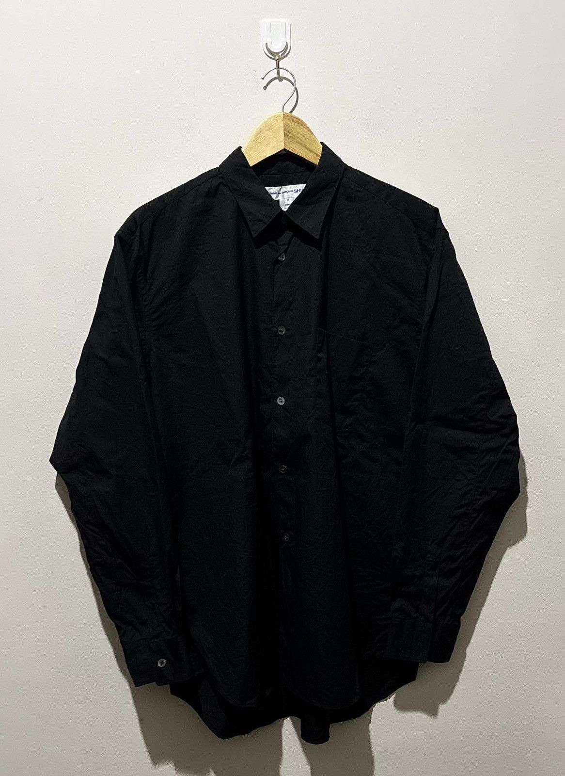 Comme des Garcons Comme des Garcons SHIRT Button Up Black Shirt Size US XL / EU 56 / 4 - 1 Thumbnail