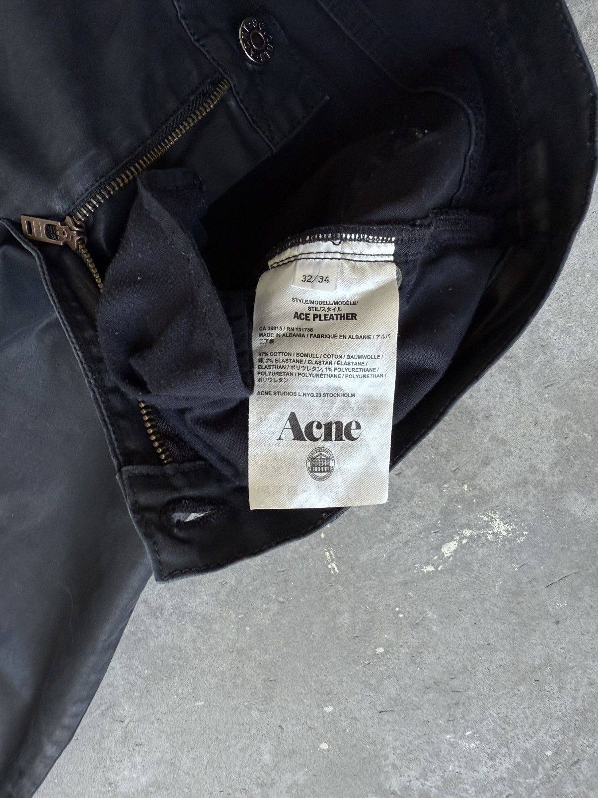 Acne Studios Acne Studios Ace Pleather Faux Leather Hedi Slimane waxed Size US 32 / EU 48 - 11 Thumbnail