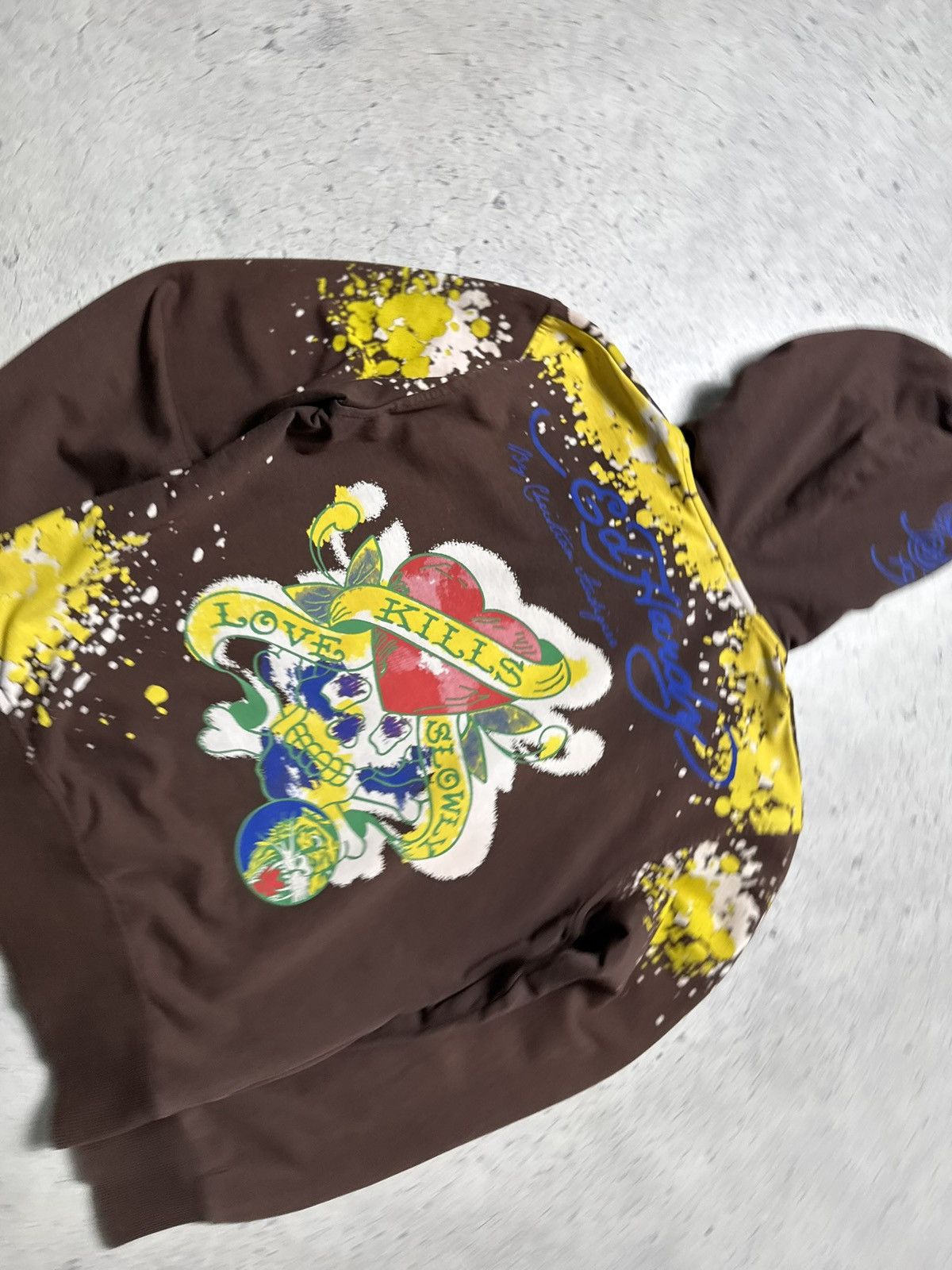 Ed Hardy Ed Hardy by Christian Audigier Women’s Full Zip Hoodie Size L / US 10 / IT 46 - 10 Thumbnail