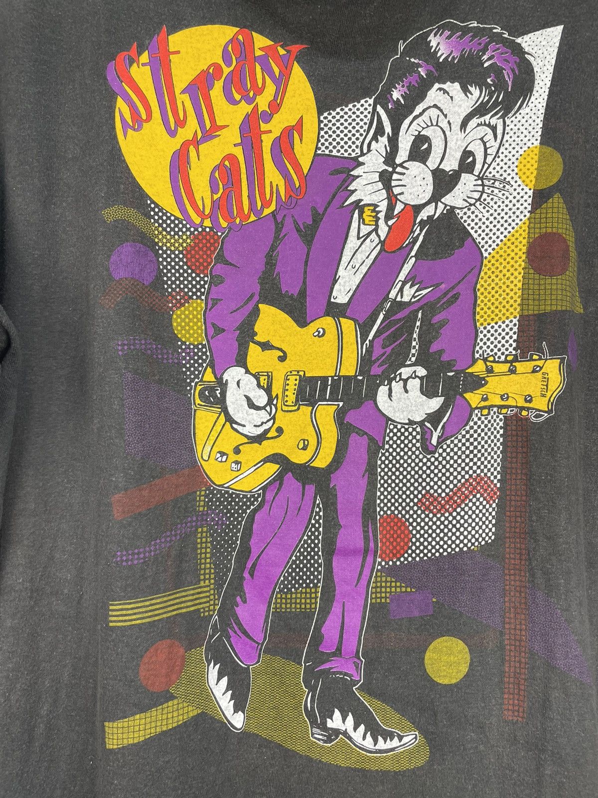 Band Tees Vintage 90s Stray Cats Rockabilly band Australia tour tee Size US L / EU 52-54 / 3 - 4 Thumbnail