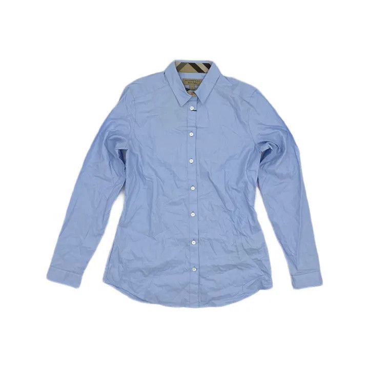 Burberry Burberry Casual Solid Long Sleeve Shirt 0079 Size M / US 6-8 / IT 42-44 - 1 Thumbnail