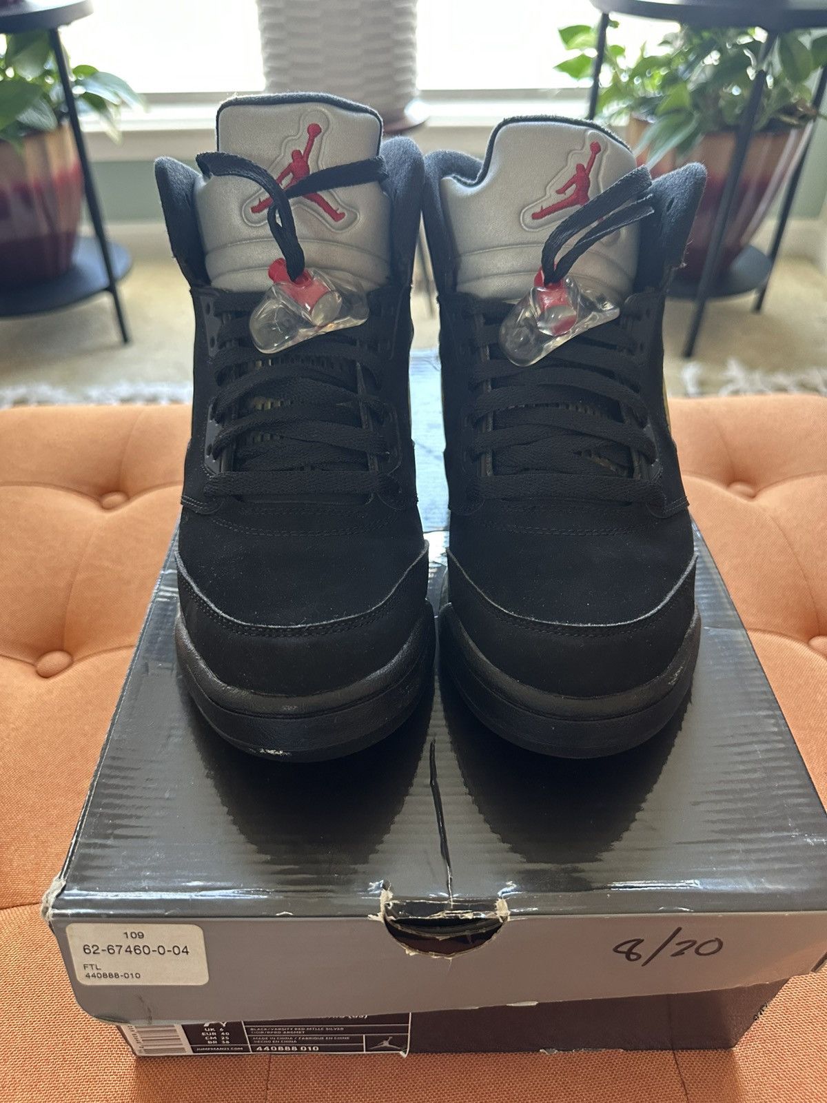 Jordan Brand × Nike Jordan 5 Retro Metallic 2011 Sz. 7 Size US 7 / EU 40 - 3 Thumbnail