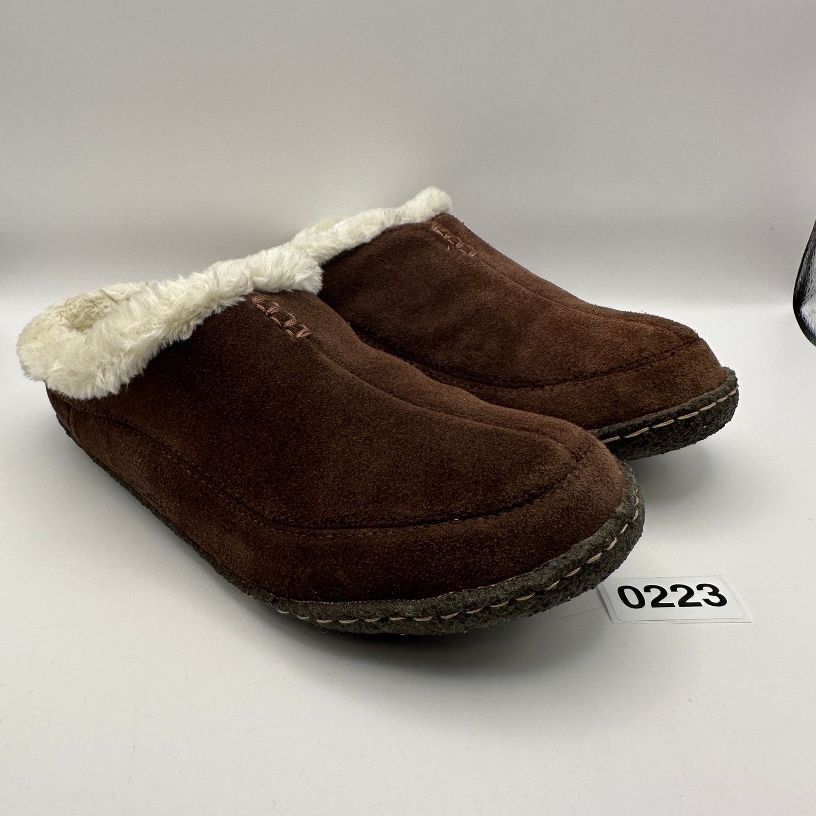 Columbia COLUMBIA Men's 7 Brown Sherpa Fur Clog Suede Size US 7 / EU 40 - 2 Thumbnail