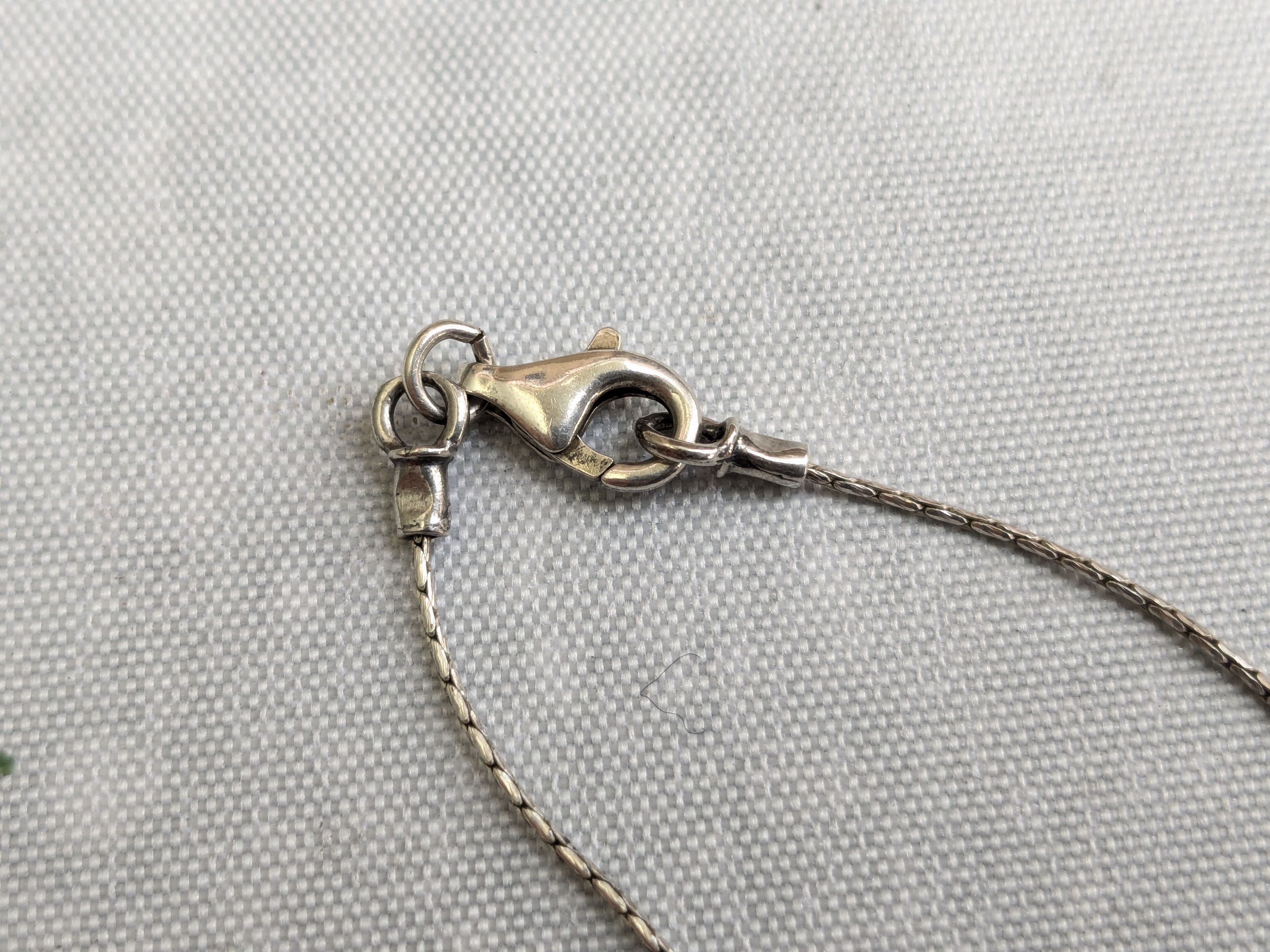 Jewelry Sterling Silver Necklace 18' Chain Size ONE SIZE - 5 Thumbnail