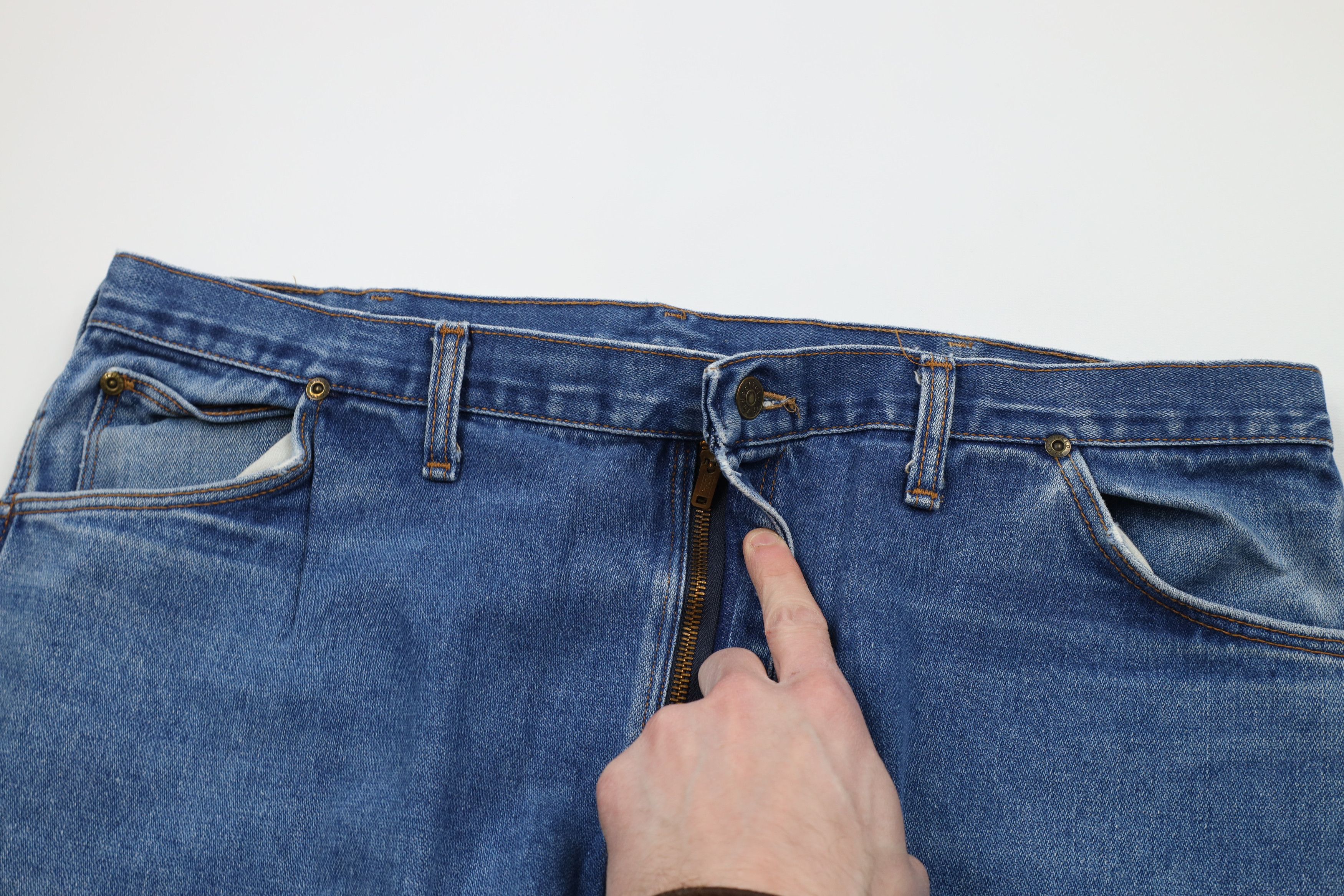 Vintage Vintage 70s Streetwear Wide Leg Bell Bottoms Denim Jeans USA Size US 42 / EU 58 - 7 Thumbnail